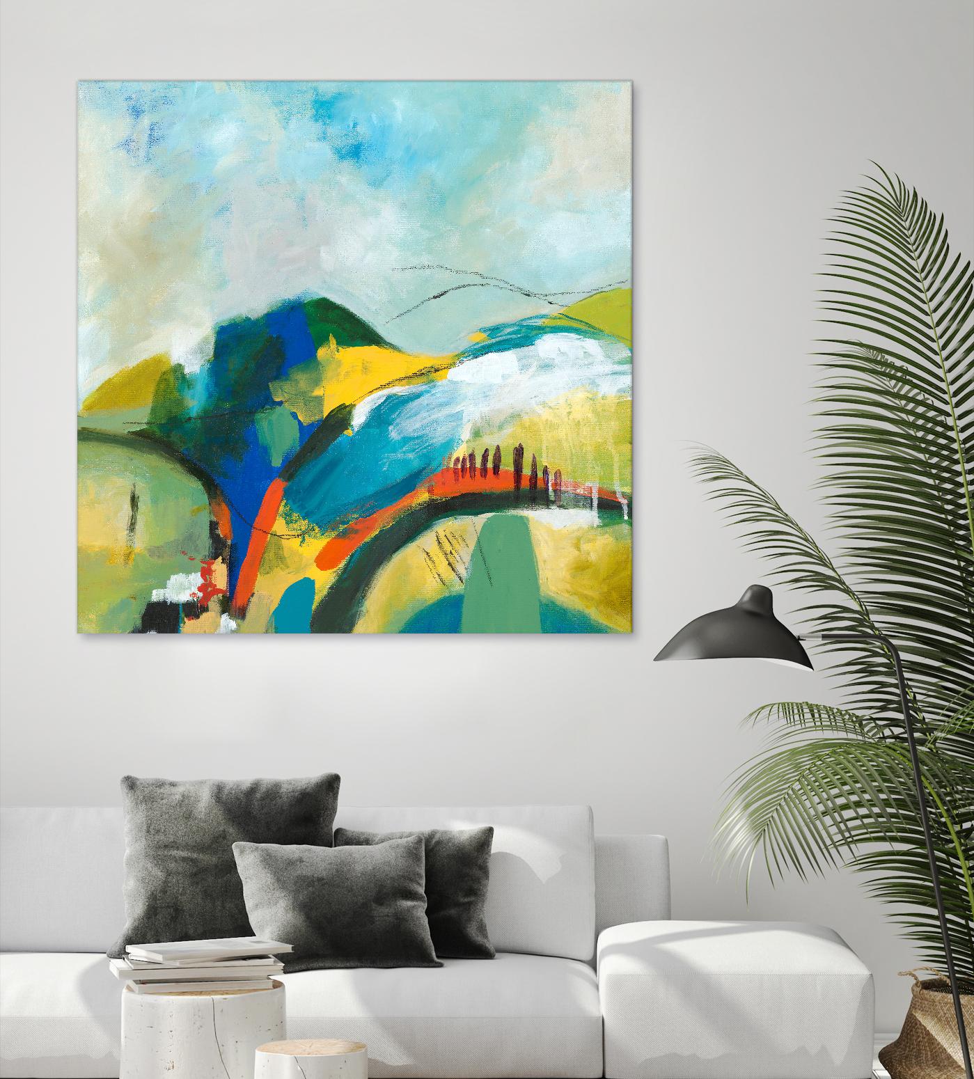 Alpine No. 1 by Jan Weiss on GIANT ART - multicolor landscapes; contemporary; abstracts
