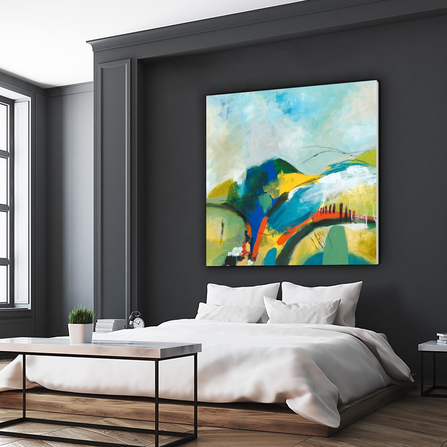 Alpine No. 1 by Jan Weiss on GIANT ART - multicolor landscapes; contemporary; abstracts