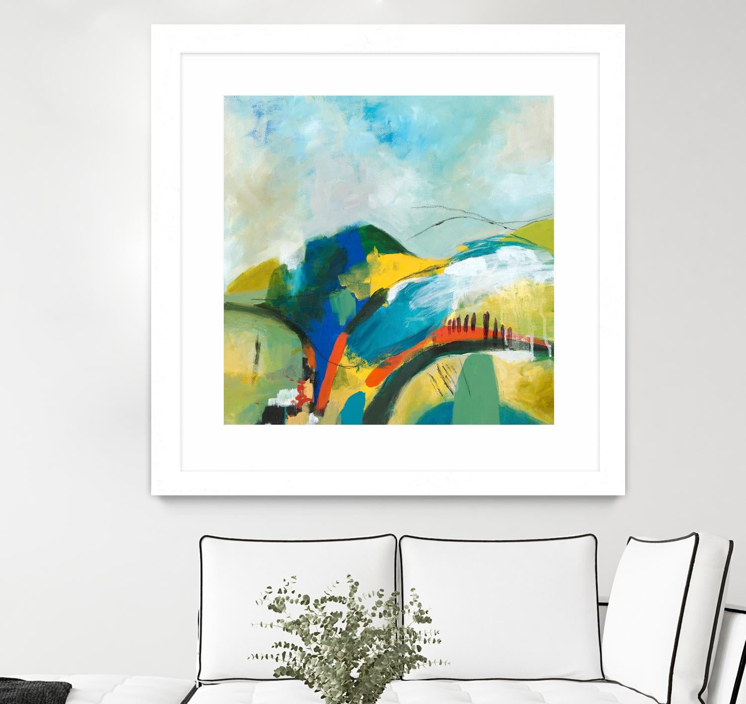 Alpine No. 1 by Jan Weiss on GIANT ART - multicolor landscapes; contemporary; abstracts