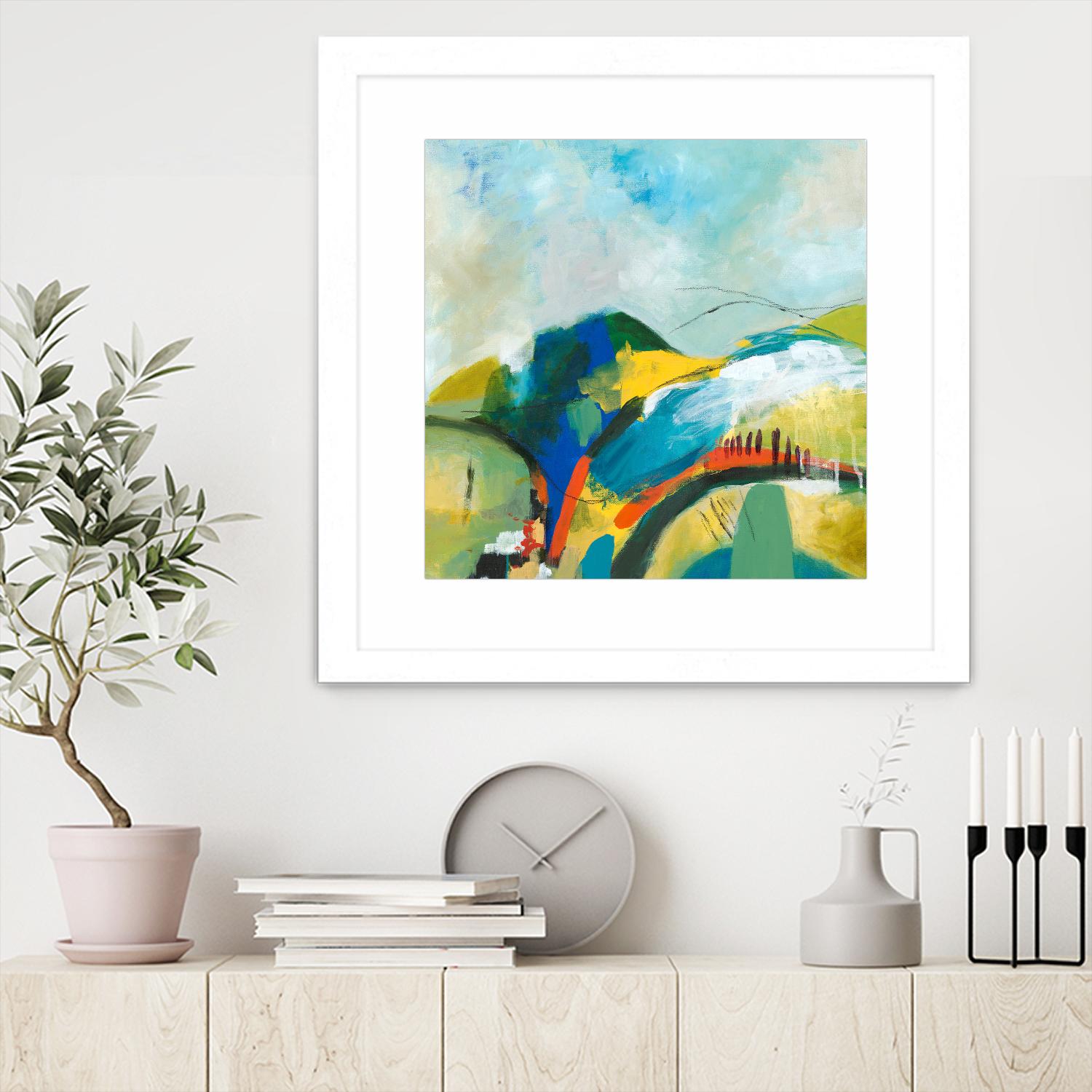 Alpine No. 1 by Jan Weiss on GIANT ART - multicolor landscapes; contemporary; abstracts