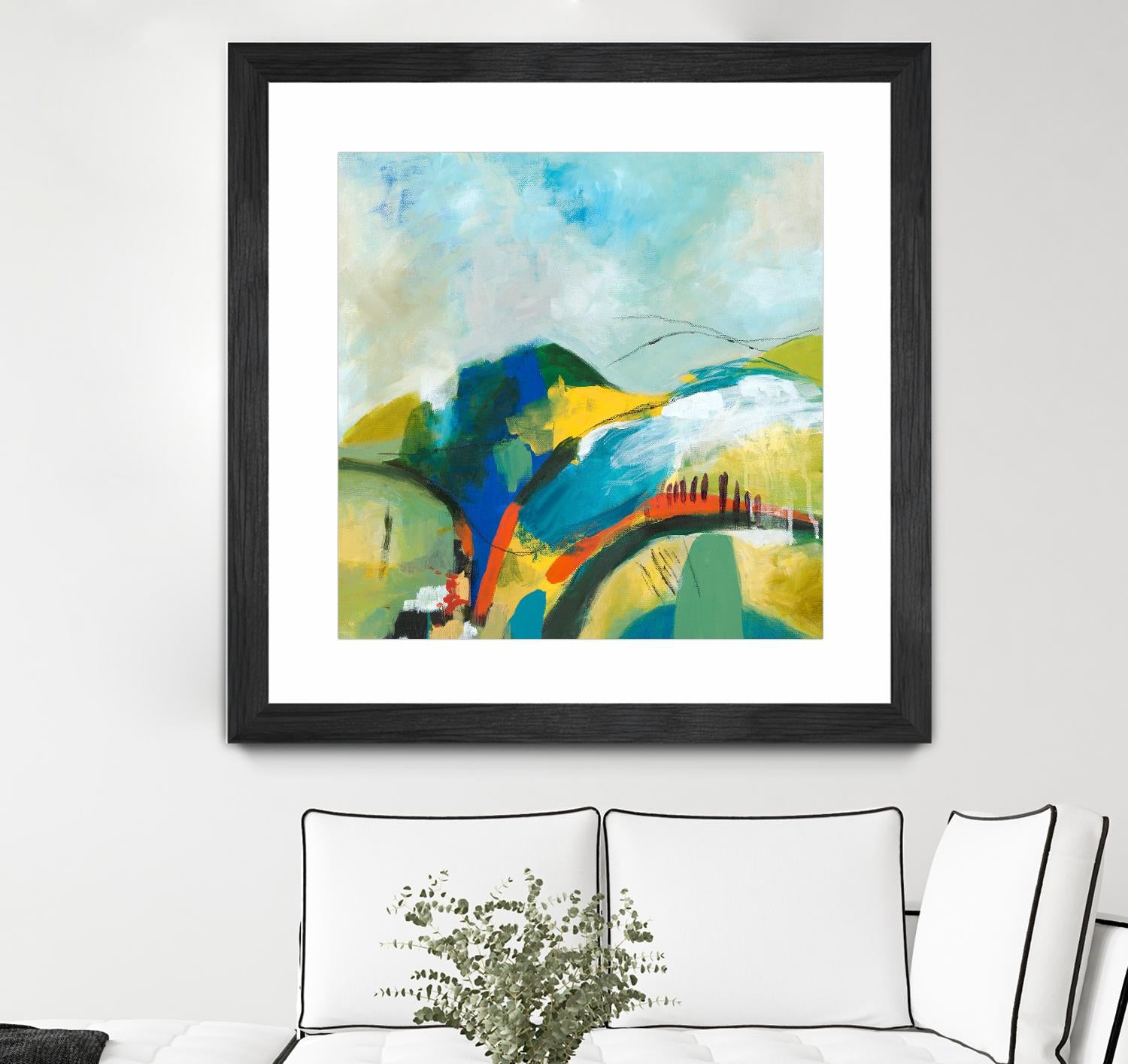 Alpine No. 1 by Jan Weiss on GIANT ART - multicolor landscapes; contemporary; abstracts