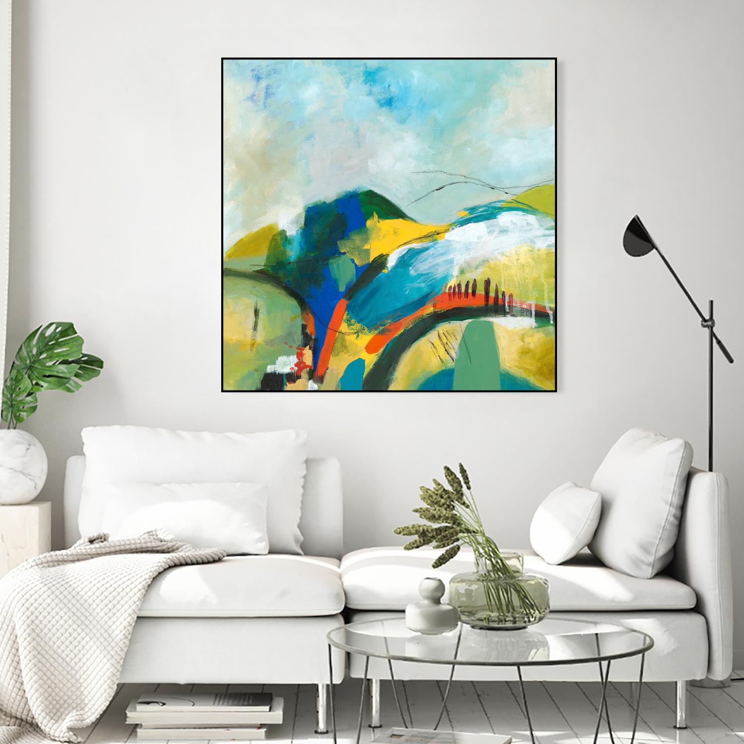 Alpine No. 1 by Jan Weiss on GIANT ART - multicolor landscapes; contemporary; abstracts