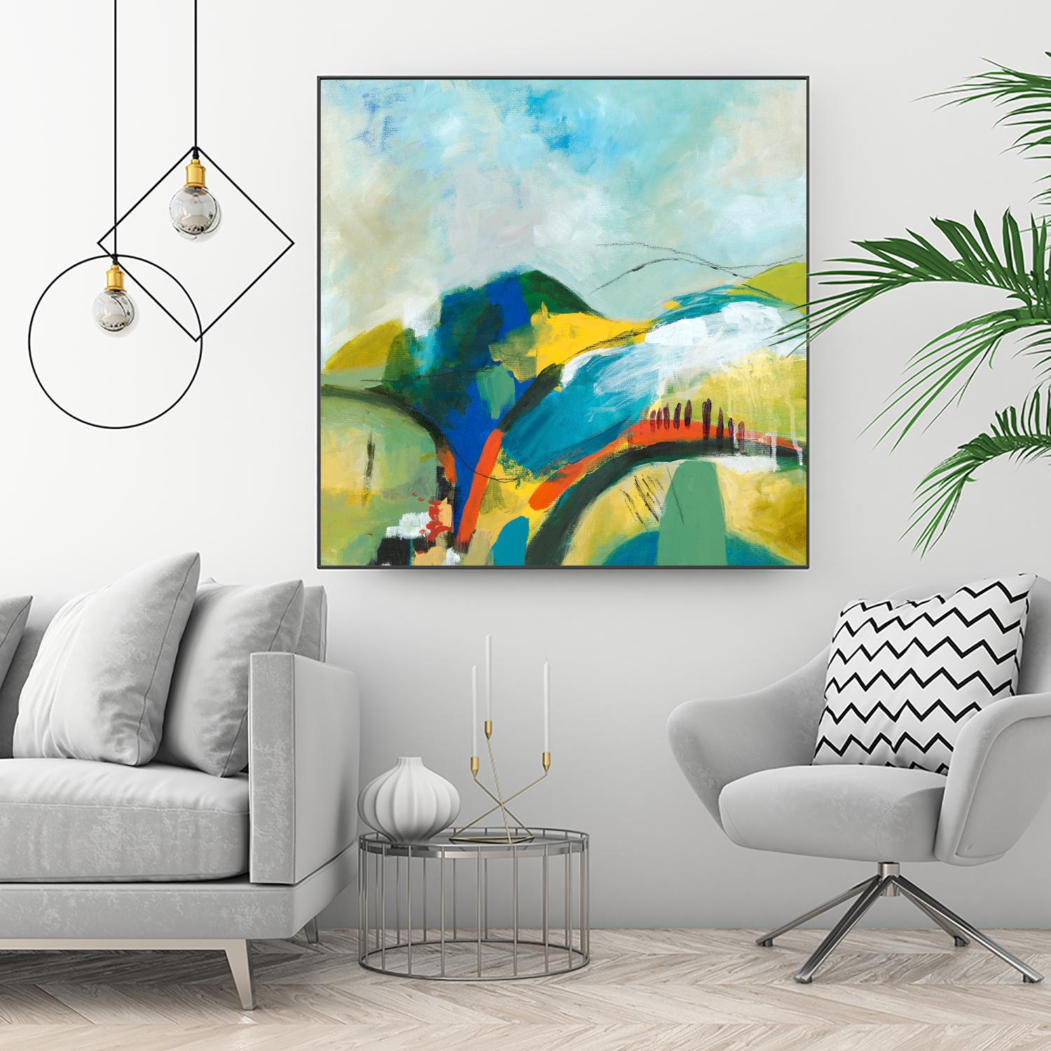 Alpine No. 1 by Jan Weiss on GIANT ART - multicolor landscapes; contemporary; abstracts