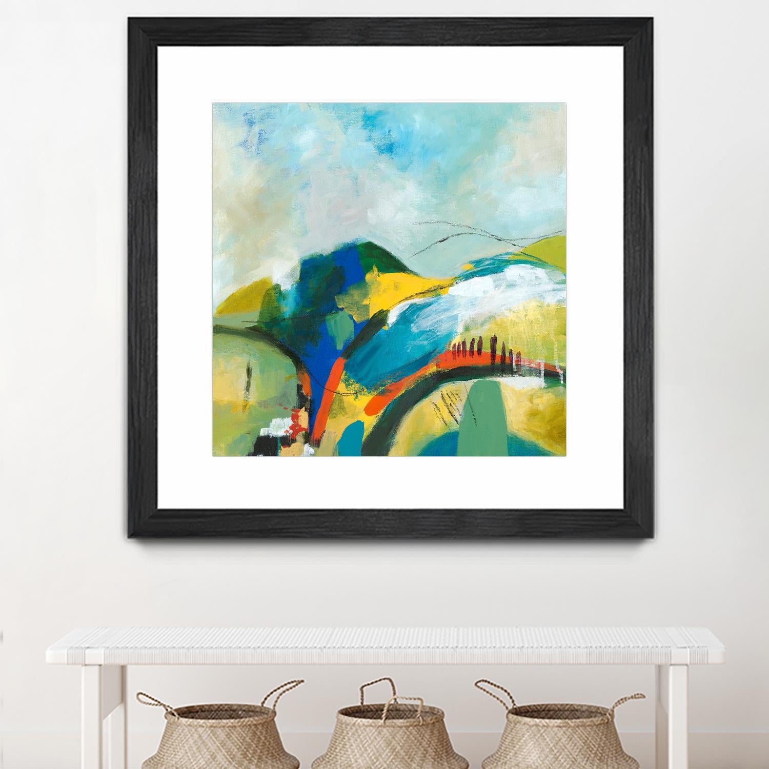 Alpine No. 1 by Jan Weiss on GIANT ART - multicolor landscapes; contemporary; abstracts