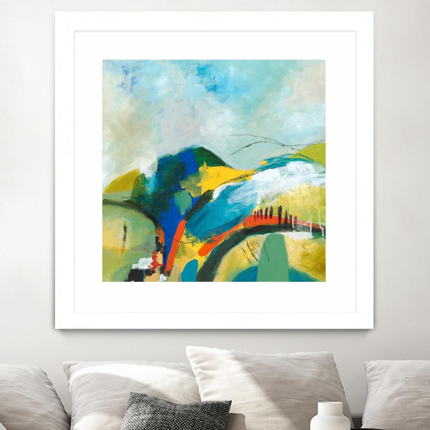 Alpine No. 1 by Jan Weiss on GIANT ART - multicolor landscapes; contemporary; abstracts