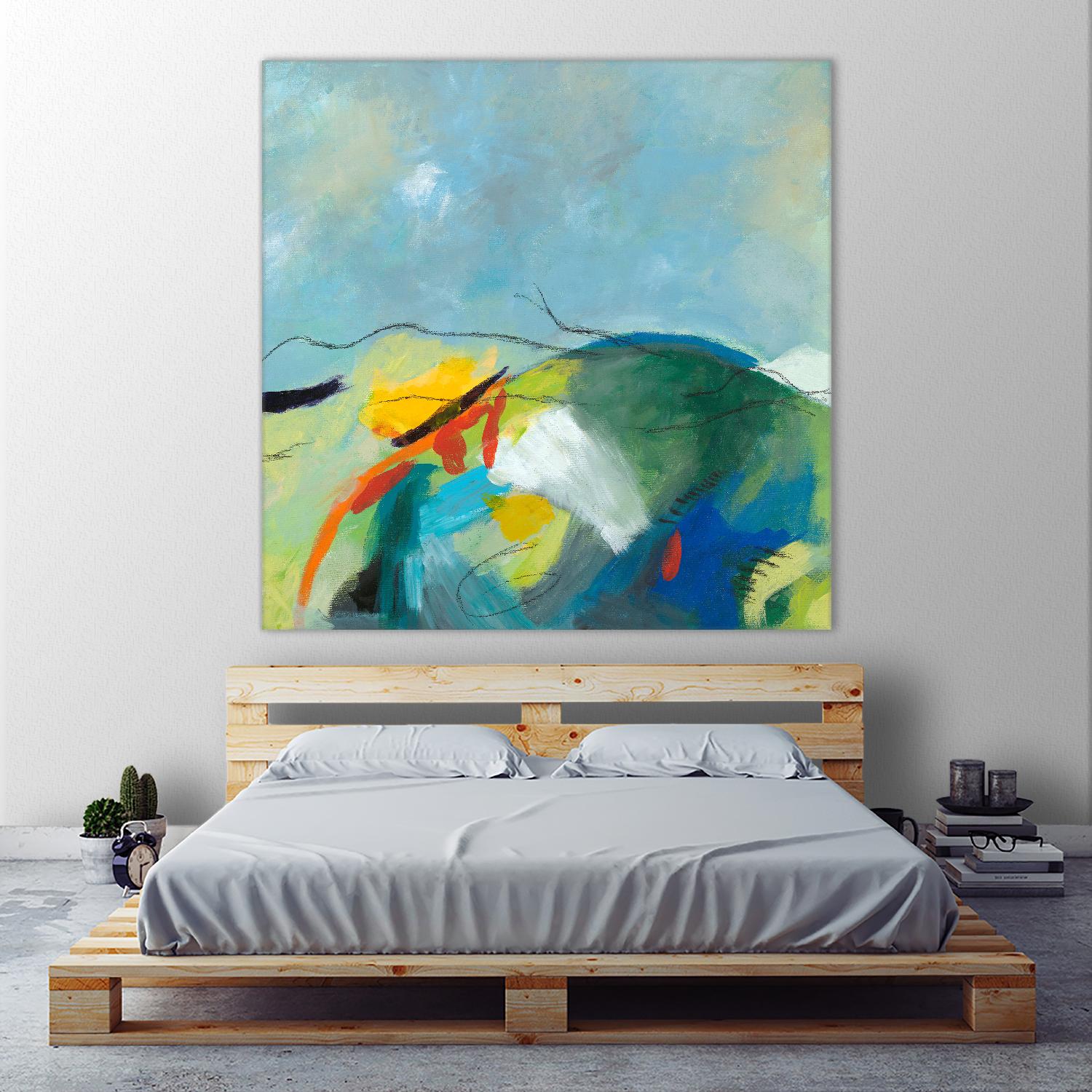 Alpine No. 2 by Jan Weiss on GIANT ART - multicolor landscapes; contemporary; abstracts