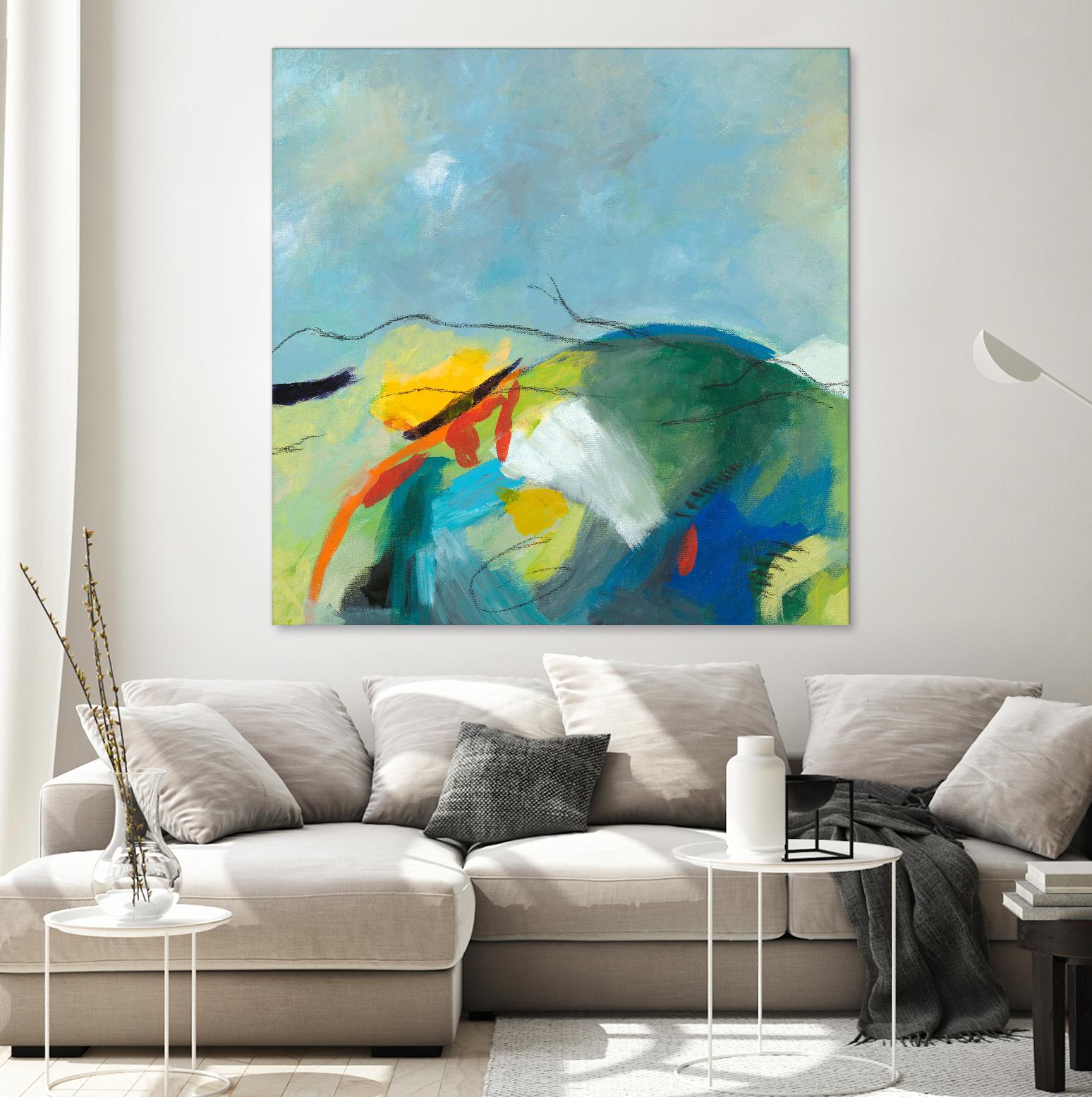 Alpine No. 2 by Jan Weiss on GIANT ART - multicolor landscapes; contemporary; abstracts