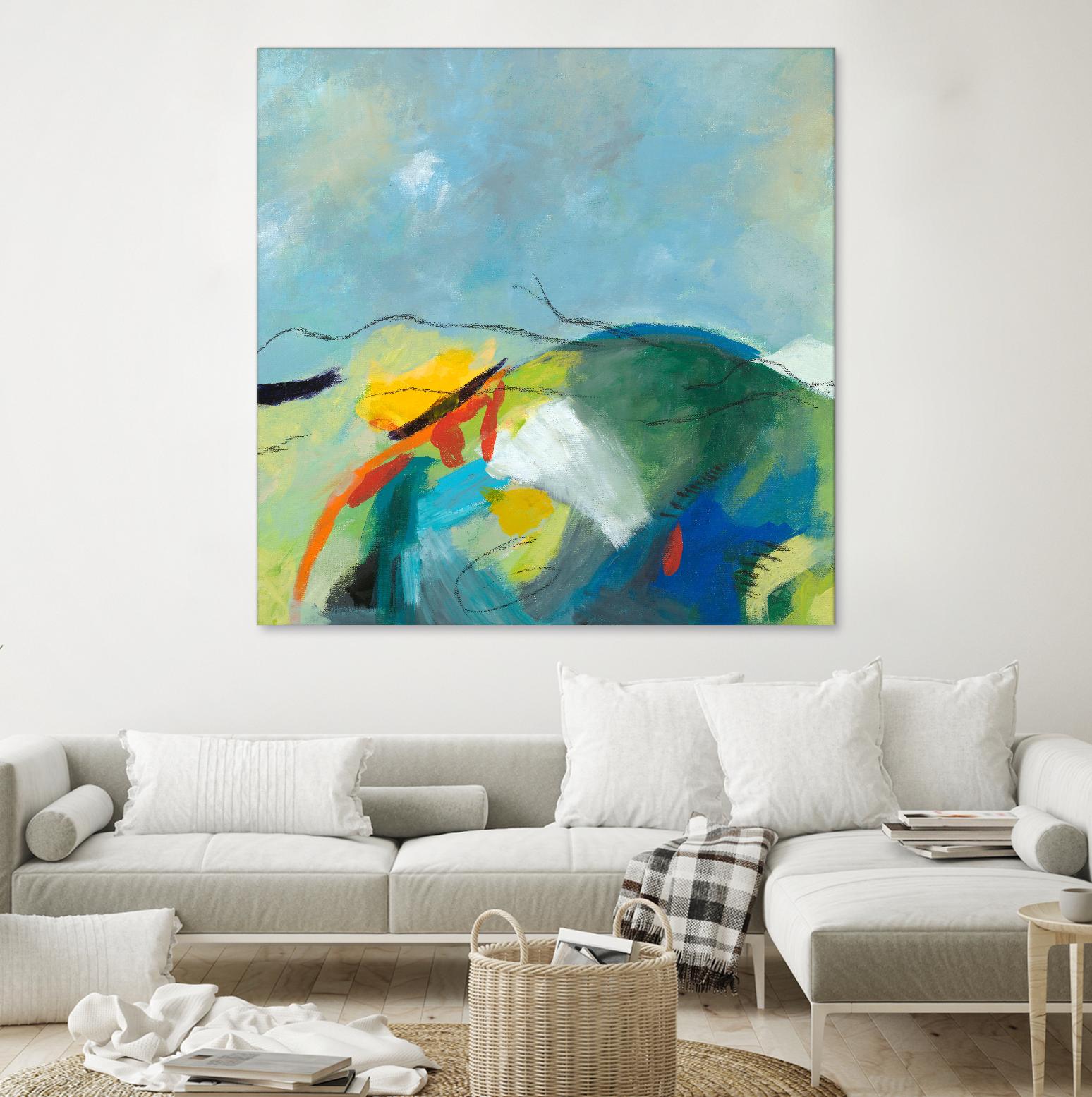 Alpine No. 2 by Jan Weiss on GIANT ART - multicolor landscapes; contemporary; abstracts