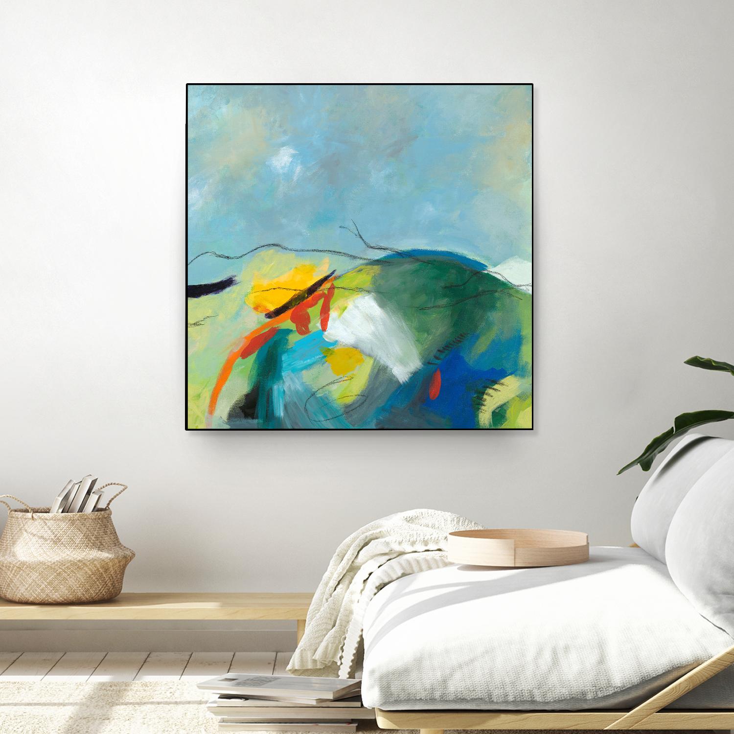 Alpine No. 2 by Jan Weiss on GIANT ART - multicolor landscapes; contemporary; abstracts