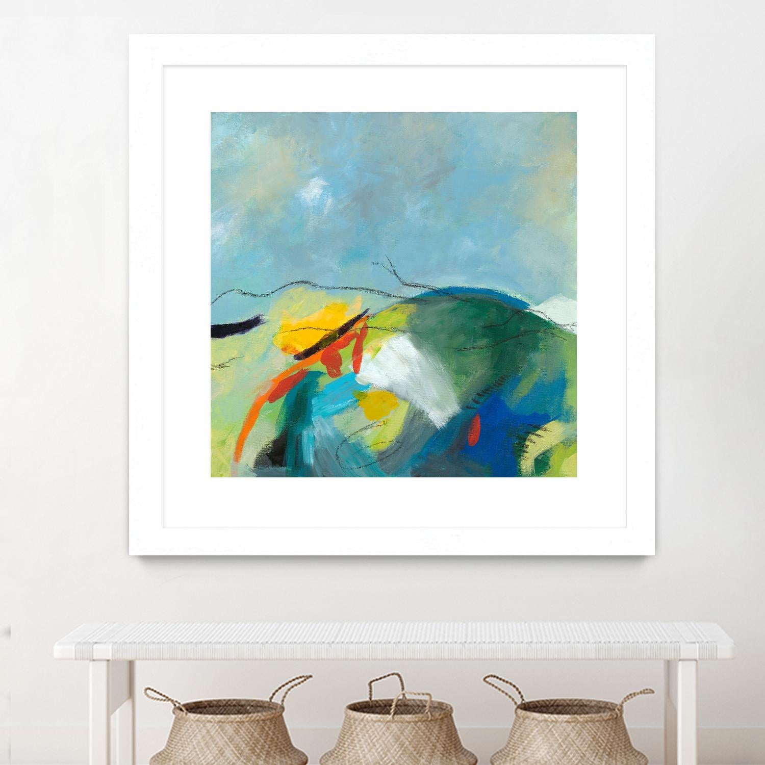 Alpine No. 2 by Jan Weiss on GIANT ART - multicolor landscapes; contemporary; abstracts