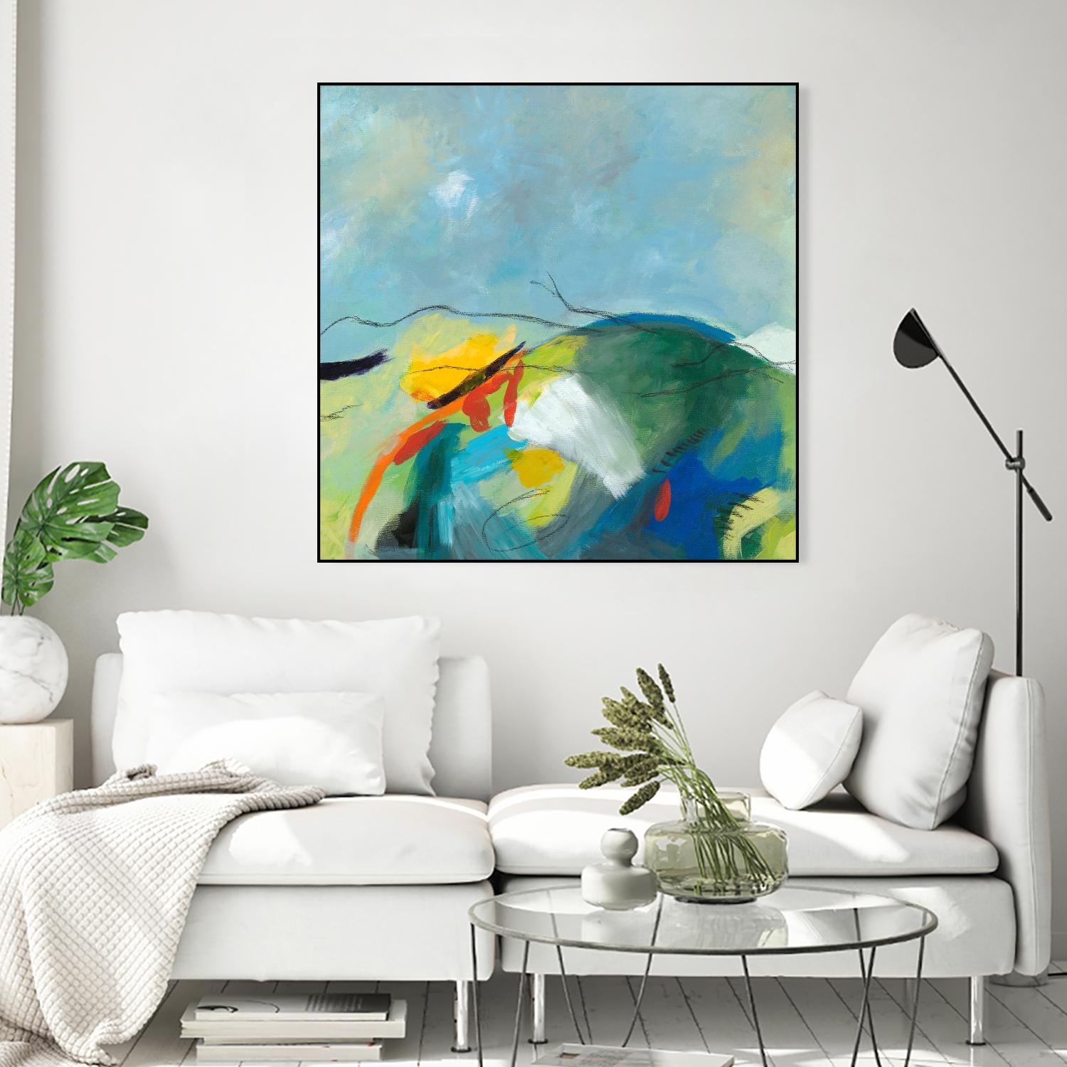 Alpine No. 2 by Jan Weiss on GIANT ART - multicolor landscapes; contemporary; abstracts