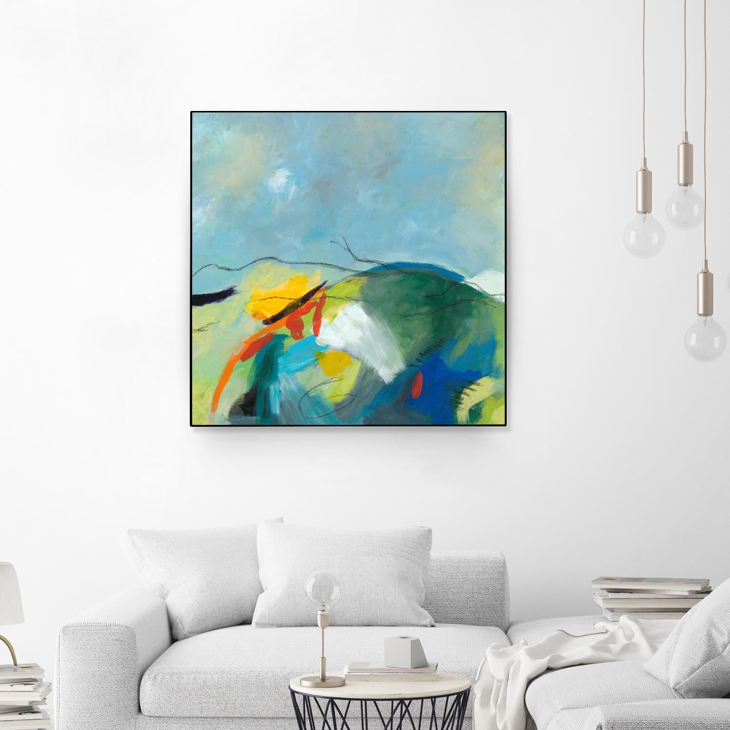 Alpine No. 2 by Jan Weiss on GIANT ART - multicolor landscapes; contemporary; abstracts