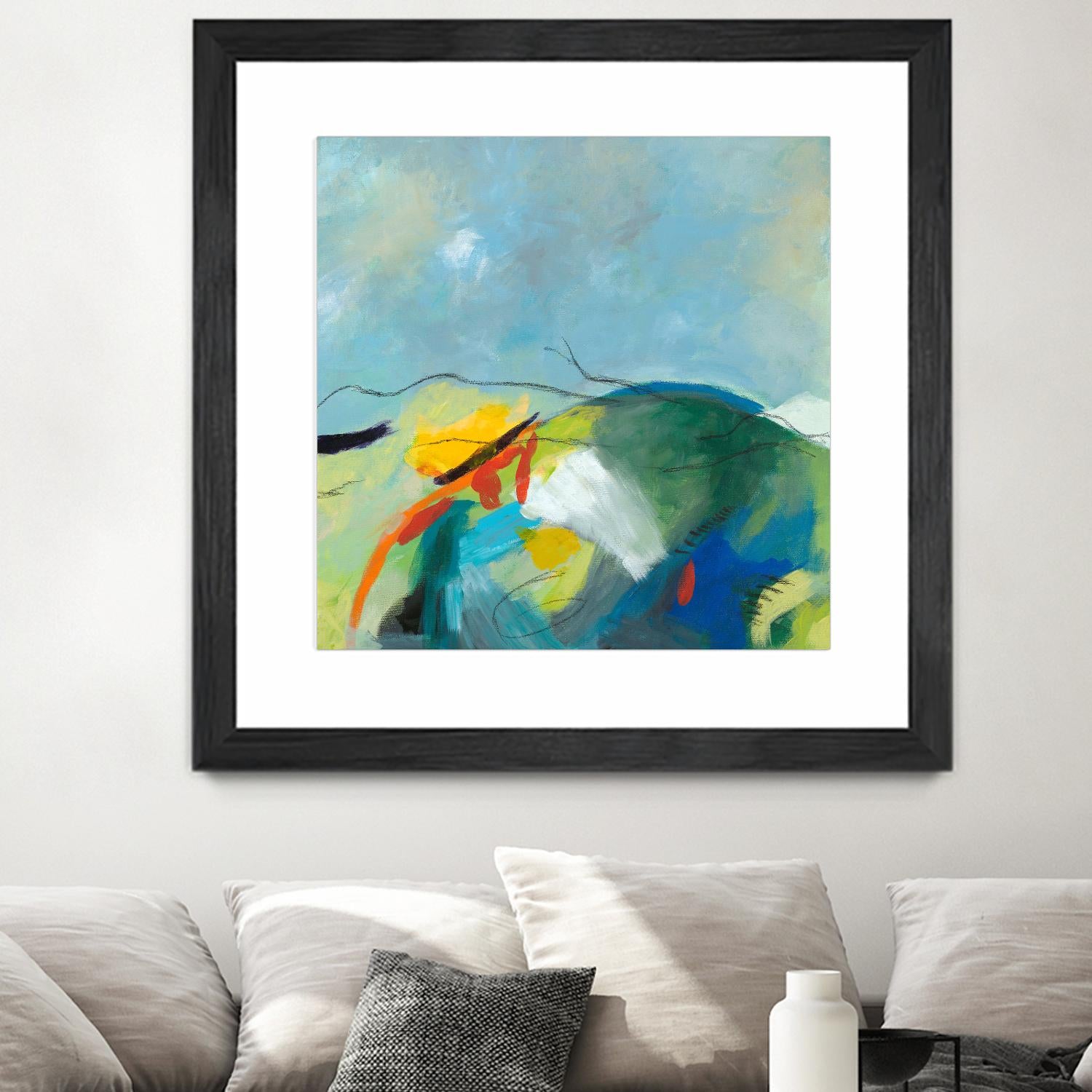 Alpine No. 2 by Jan Weiss on GIANT ART - multicolor landscapes; contemporary; abstracts