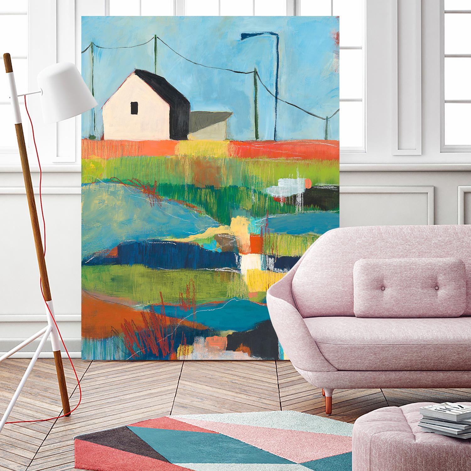 Western Edge by Jan Weiss on GIANT ART - multicolor landscapes; contemporary; abstracts