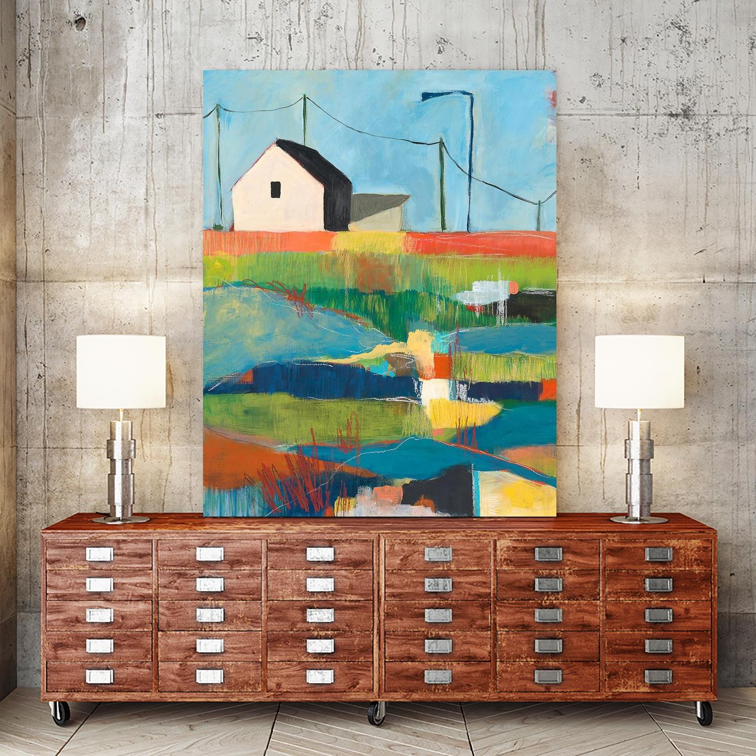 Western Edge by Jan Weiss on GIANT ART - multicolor landscapes; contemporary; abstracts