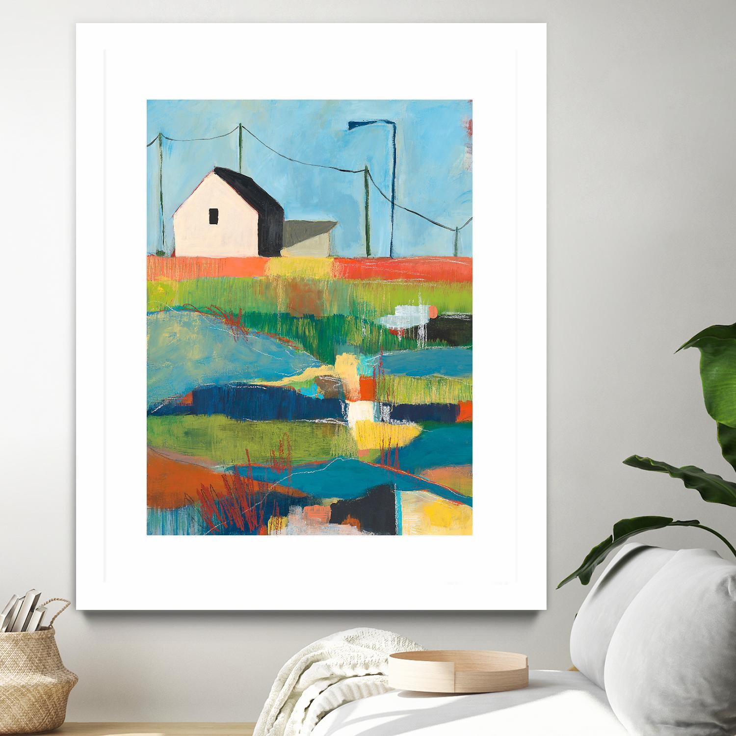 Western Edge by Jan Weiss on GIANT ART - multicolor landscapes; contemporary; abstracts