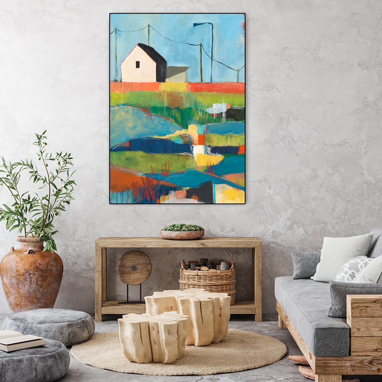 Western Edge by Jan Weiss on GIANT ART - multicolor landscapes; contemporary; abstracts