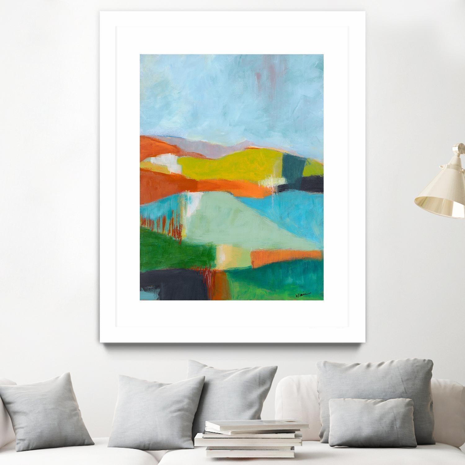 North Bay Hills by Jan Weiss on GIANT ART - multicolor landscapes; abstracts; contemporary