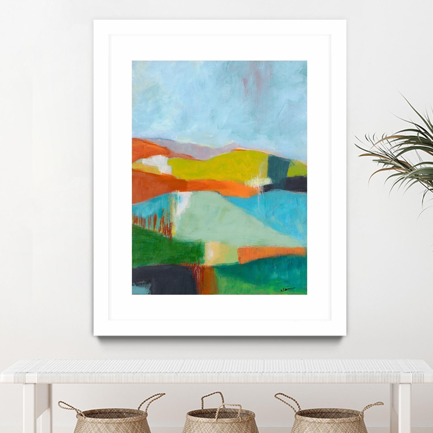 North Bay Hills by Jan Weiss on GIANT ART - multicolor landscapes; abstracts; contemporary