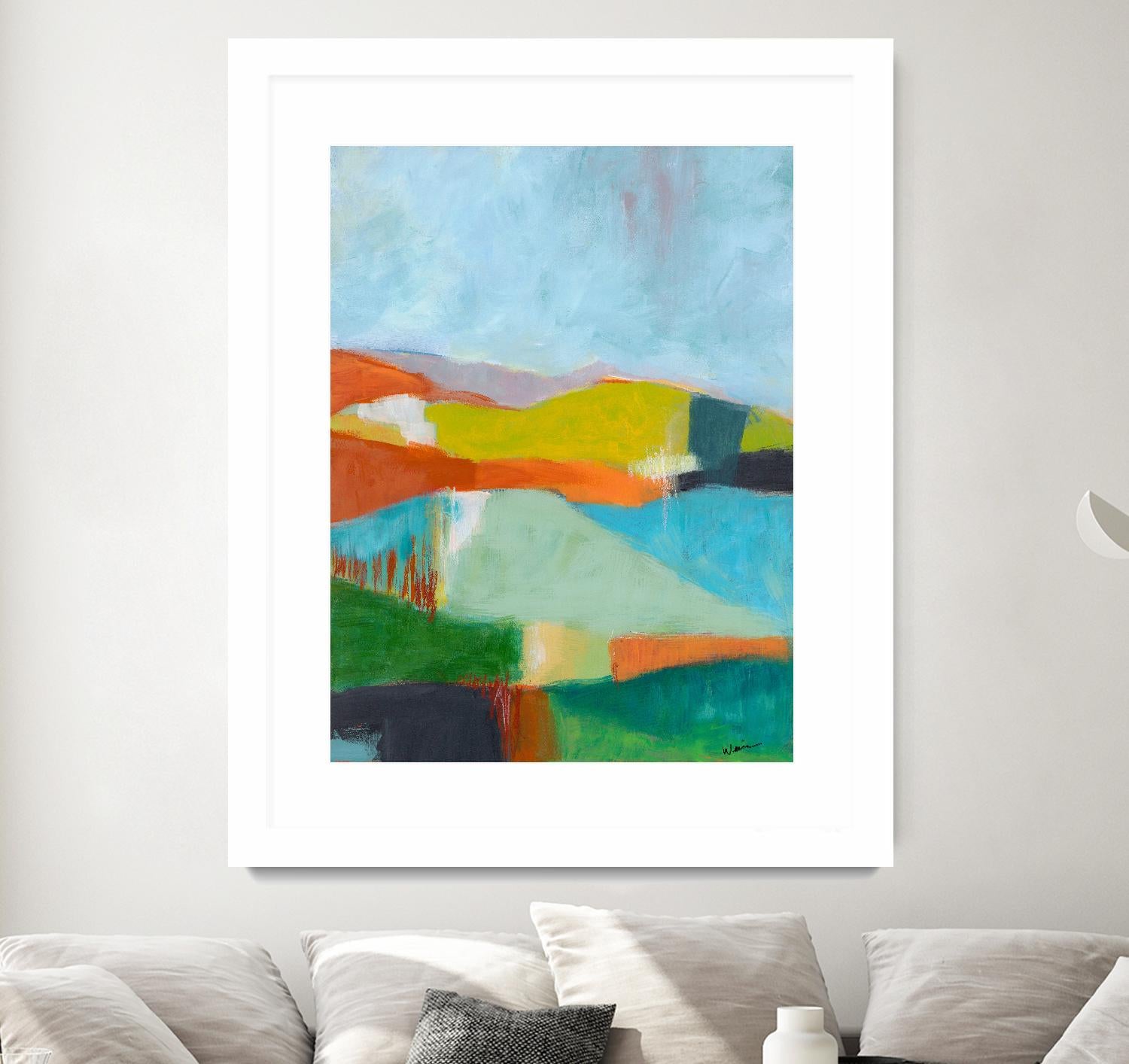 North Bay Hills by Jan Weiss on GIANT ART - multicolor landscapes; abstracts; contemporary