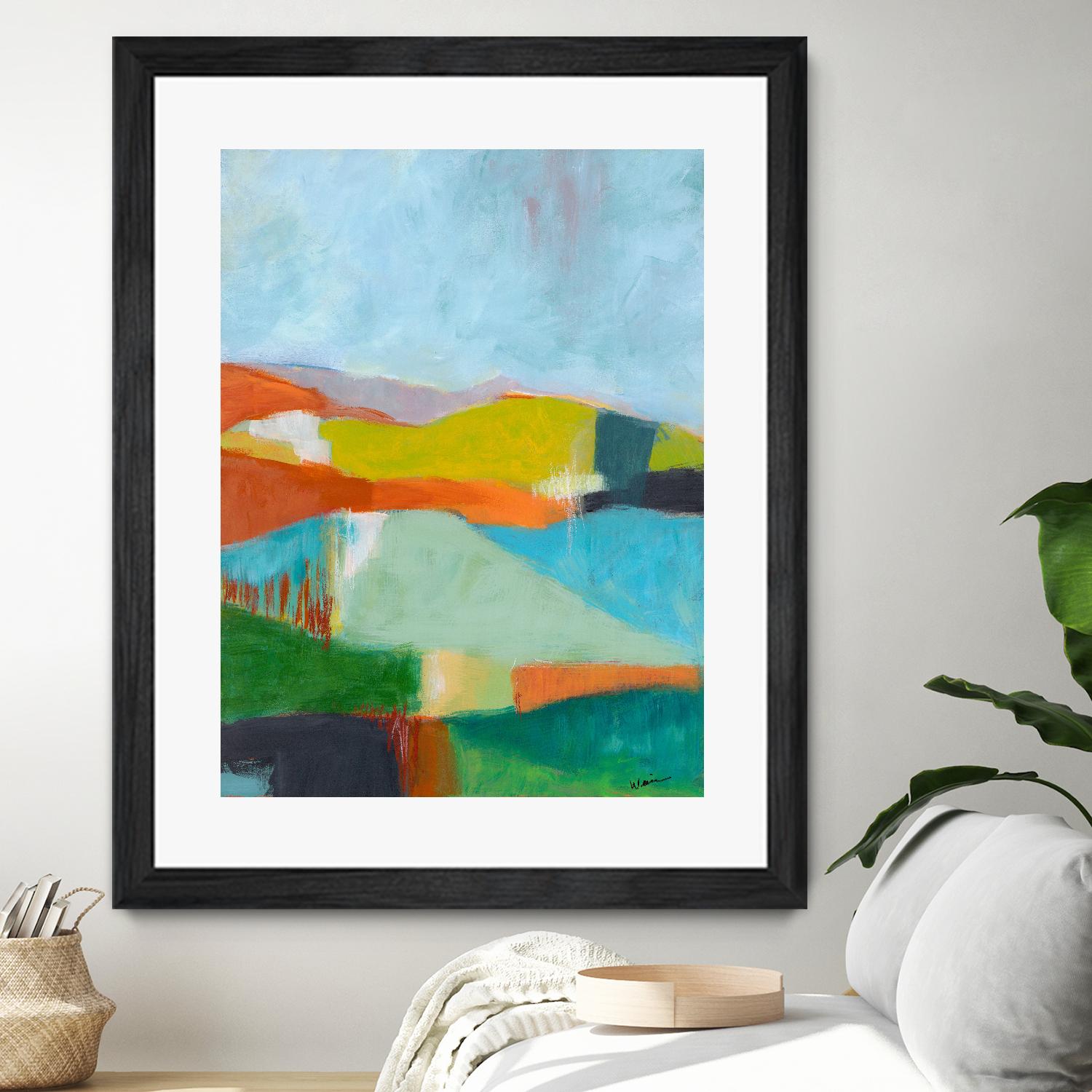 North Bay Hills by Jan Weiss on GIANT ART - multicolor landscapes; abstracts; contemporary