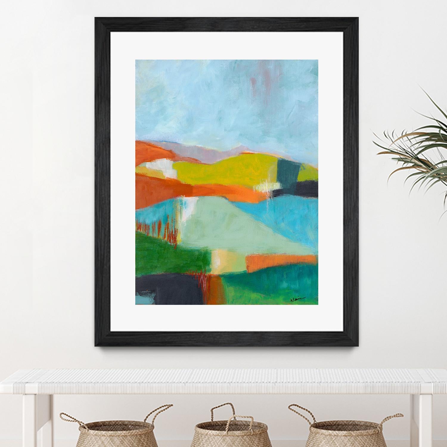 North Bay Hills by Jan Weiss on GIANT ART - multicolor landscapes; abstracts; contemporary