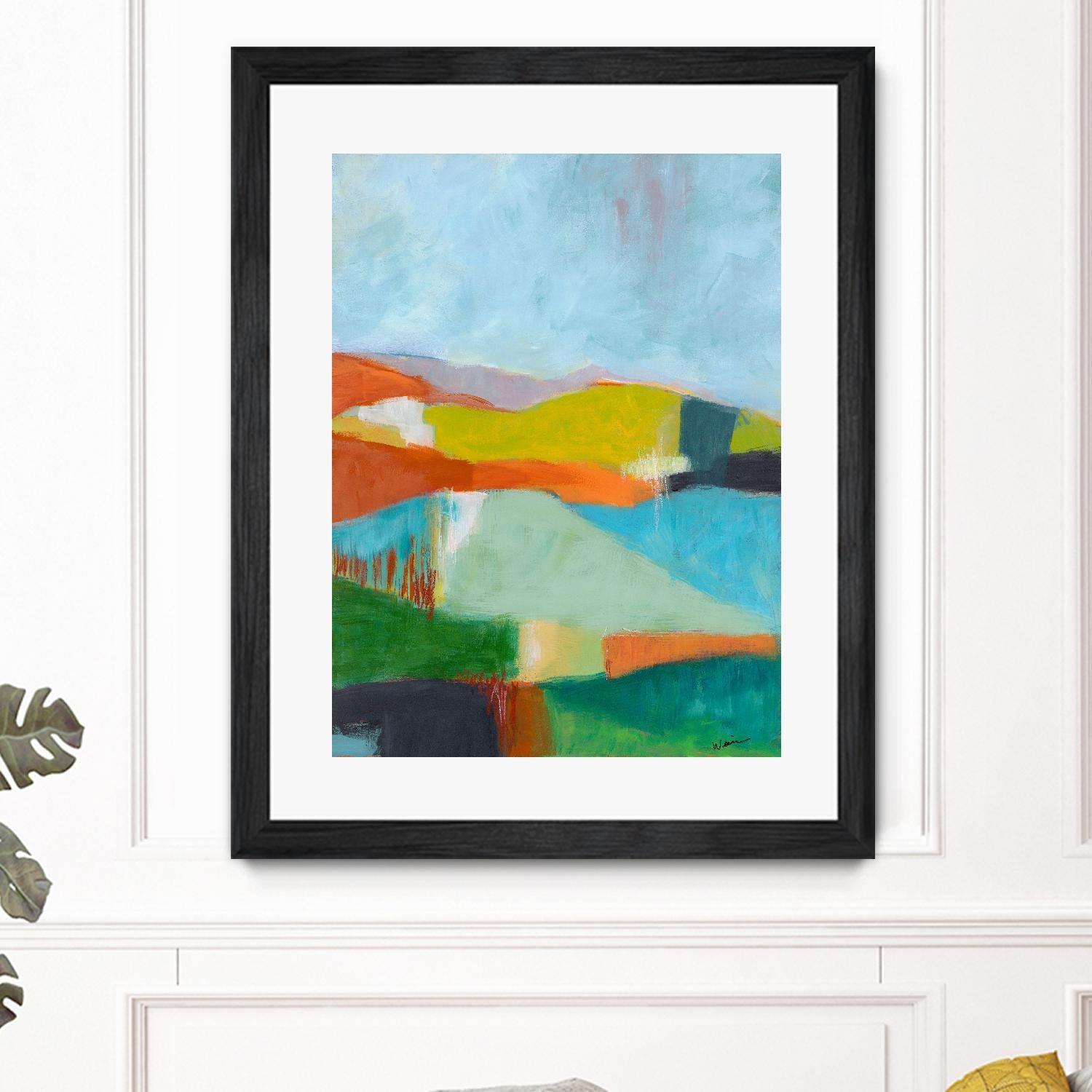 North Bay Hills by Jan Weiss on GIANT ART - multicolor landscapes; abstracts; contemporary