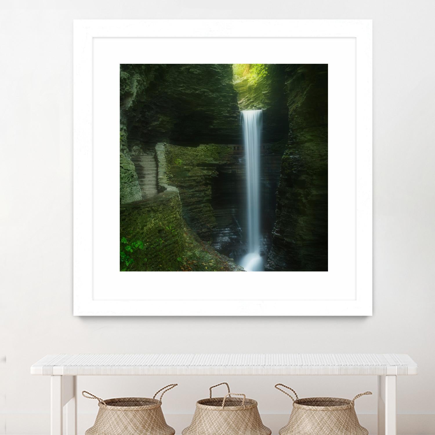 Cavern Cascade by Patrick Zephyr on GIANT ART - multicolor photography; coastal; landscapes