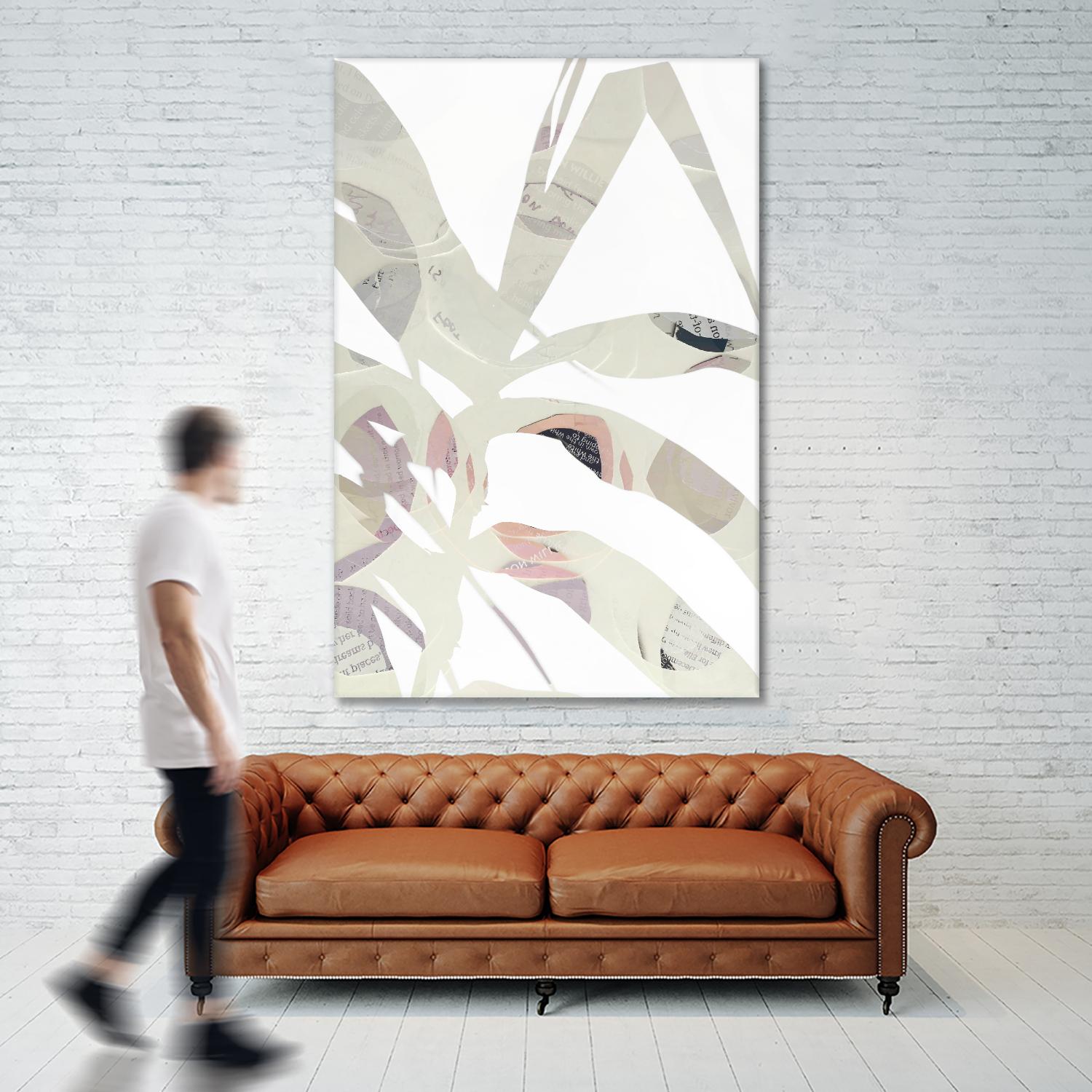 Inspired By Nature No. 2 by Lisa Zinna on GIANT ART - gray abstracts, floral/still life