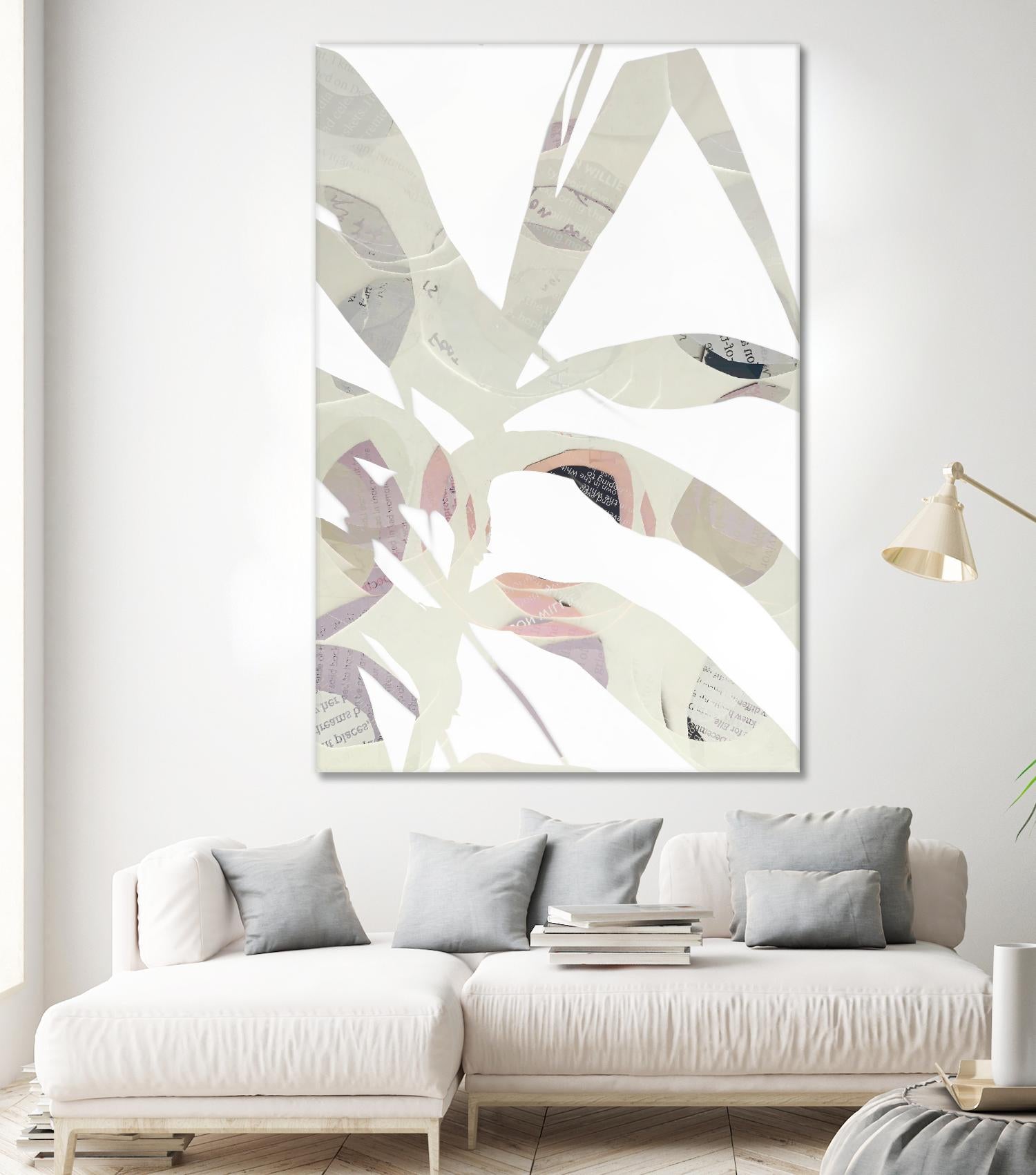 Inspired By Nature No. 2 by Lisa Zinna on GIANT ART - gray abstracts, floral/still life