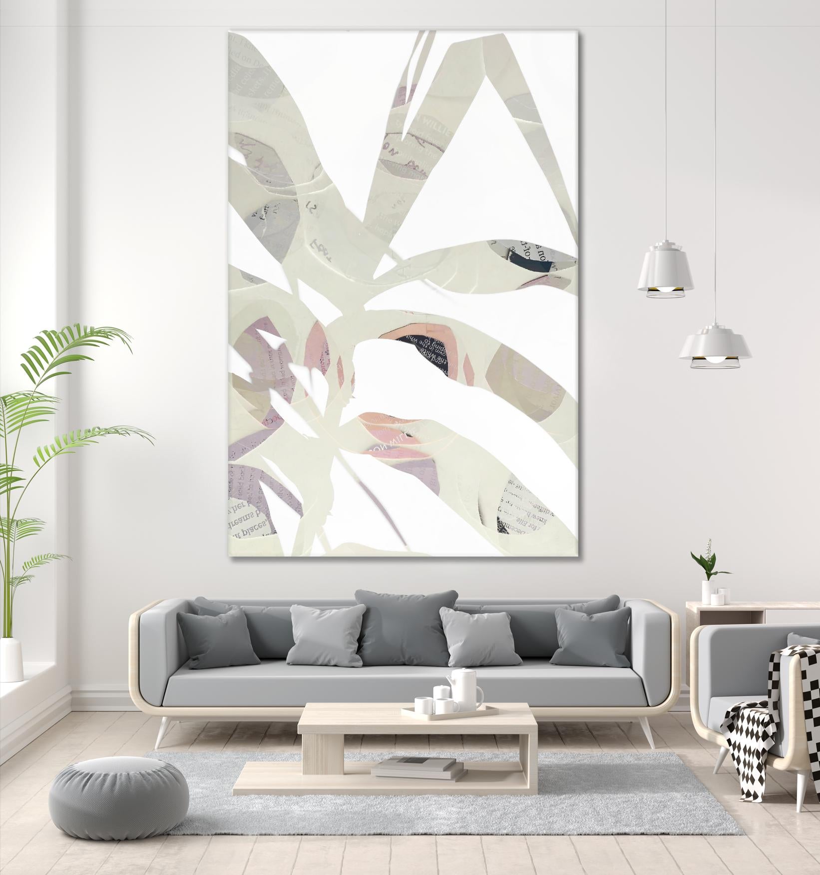 Inspired By Nature No. 2 by Lisa Zinna on GIANT ART - gray abstracts, floral/still life