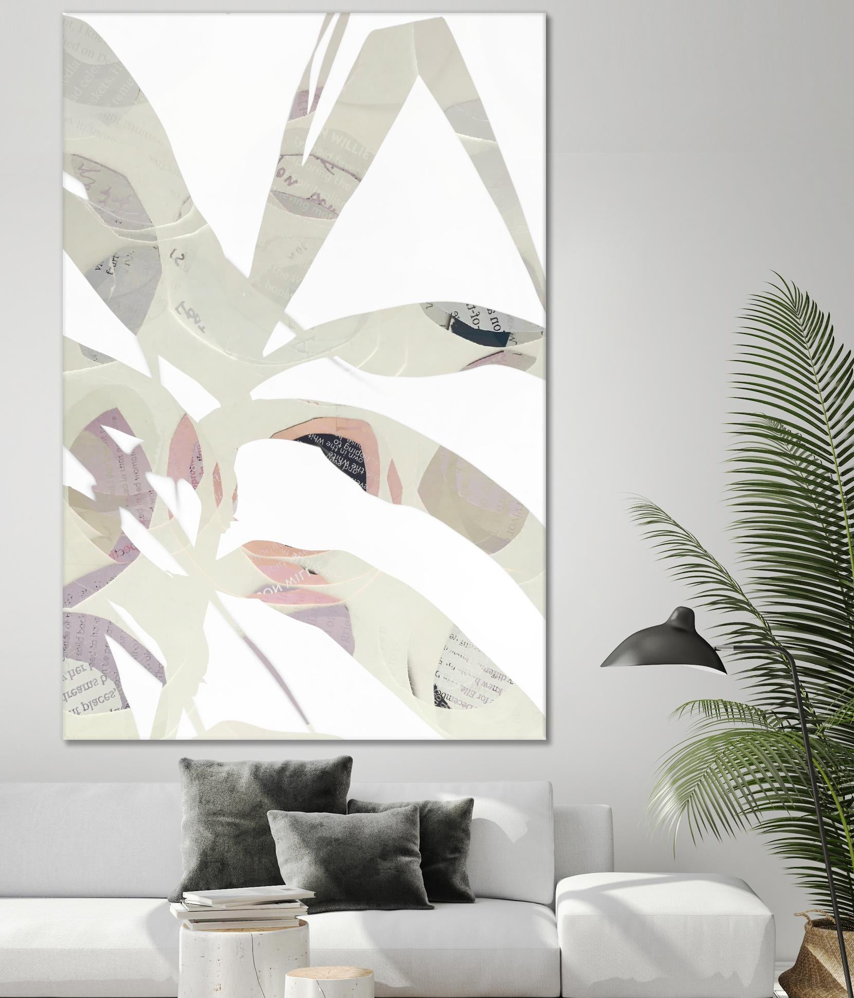 Inspired By Nature No. 2 by Lisa Zinna on GIANT ART - gray abstracts, floral/still life
