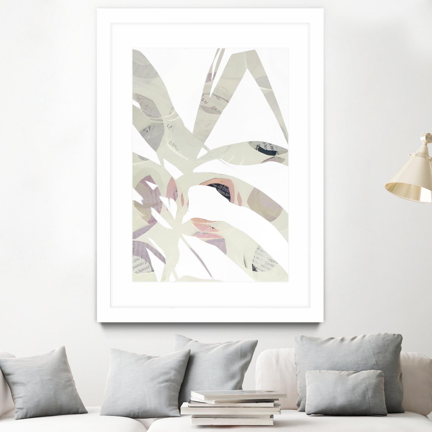 Inspired By Nature No. 2 by Lisa Zinna on GIANT ART - gray abstracts, floral/still life