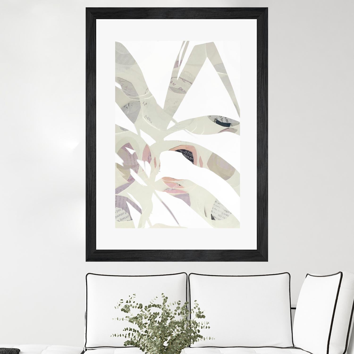 Inspired By Nature No. 2 by Lisa Zinna on GIANT ART - gray abstracts, floral/still life