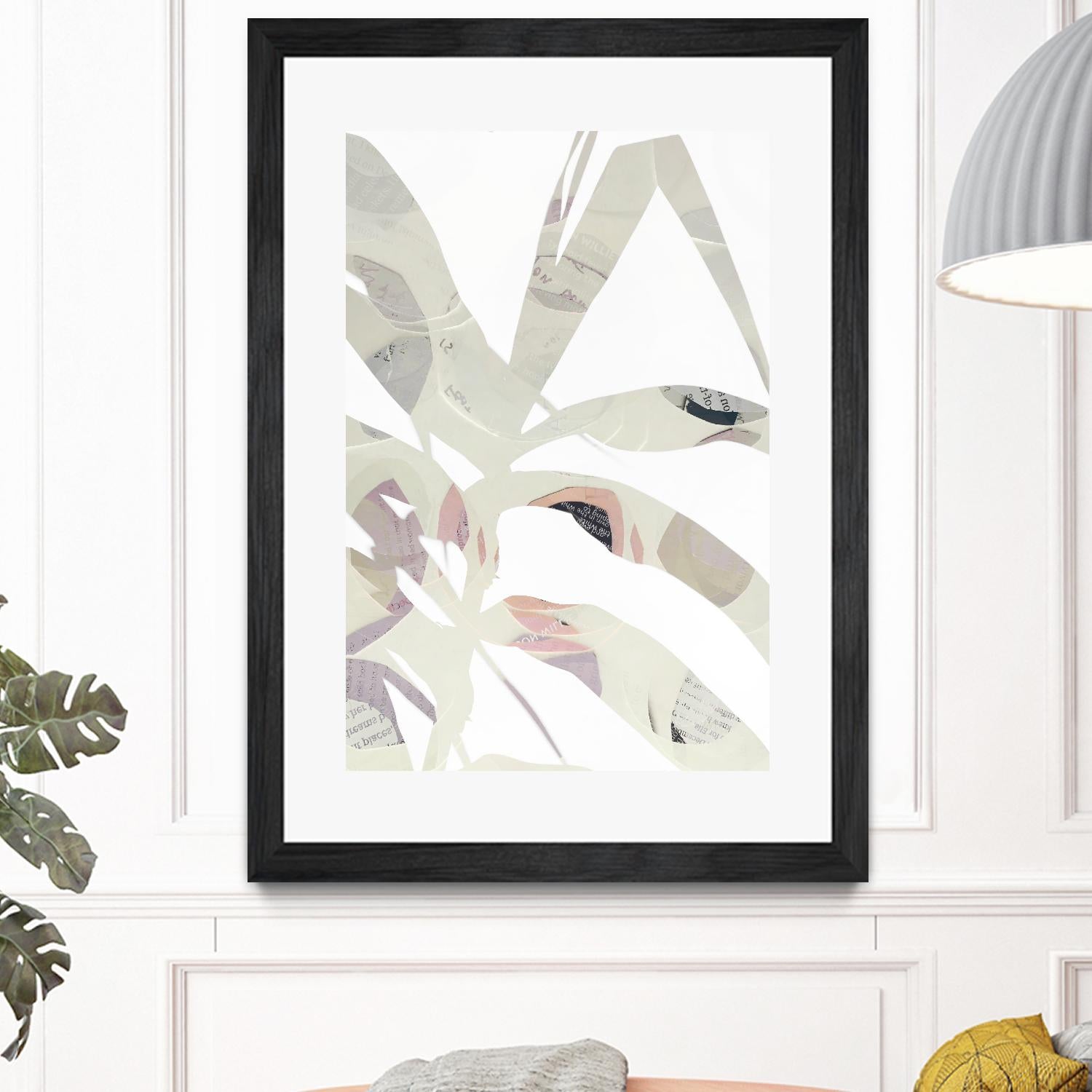 Inspired By Nature No. 2 by Lisa Zinna on GIANT ART - gray abstracts, floral/still life