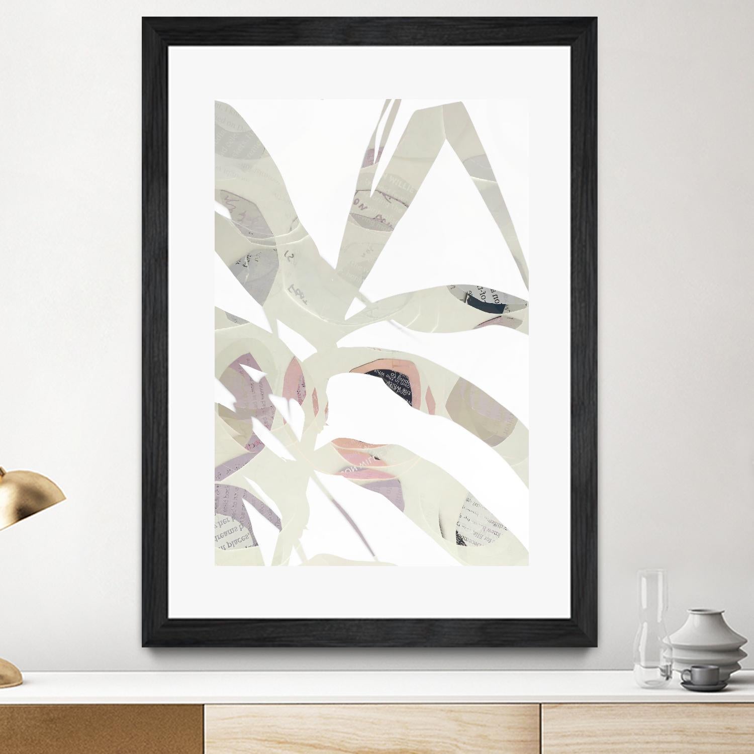 Inspired By Nature No. 2 by Lisa Zinna on GIANT ART - gray abstracts, floral/still life