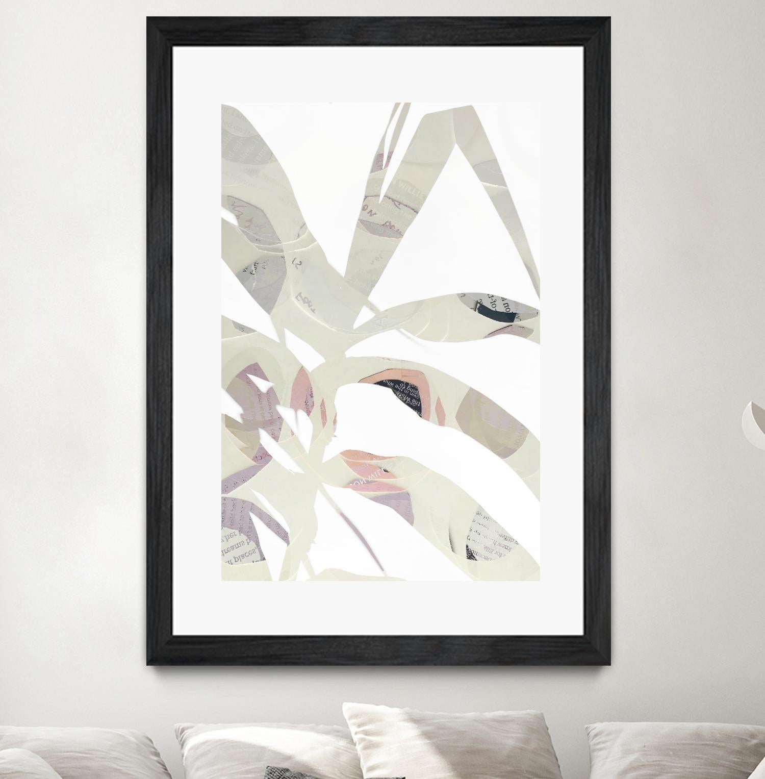 Inspired By Nature No. 2 by Lisa Zinna on GIANT ART - gray abstracts, floral/still life