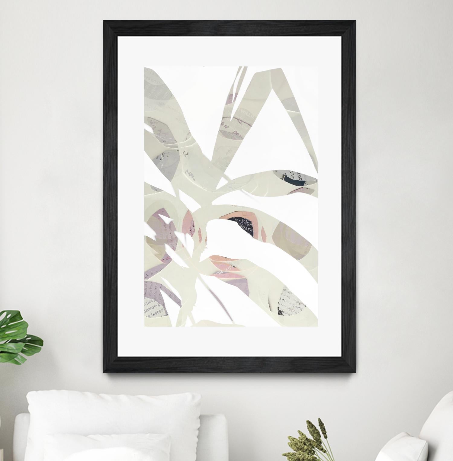 Inspired By Nature No. 2 by Lisa Zinna on GIANT ART - gray abstracts, floral/still life
