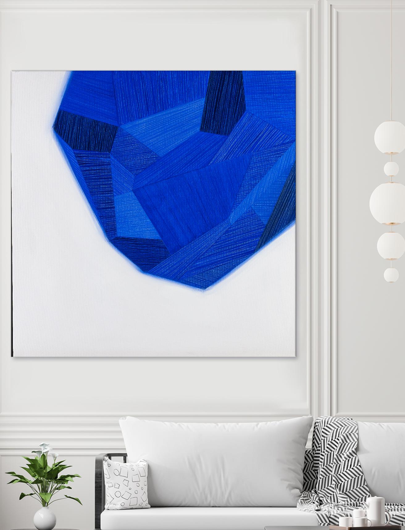 FACETS 1 by Marvin on GIANT ART - blue abstract