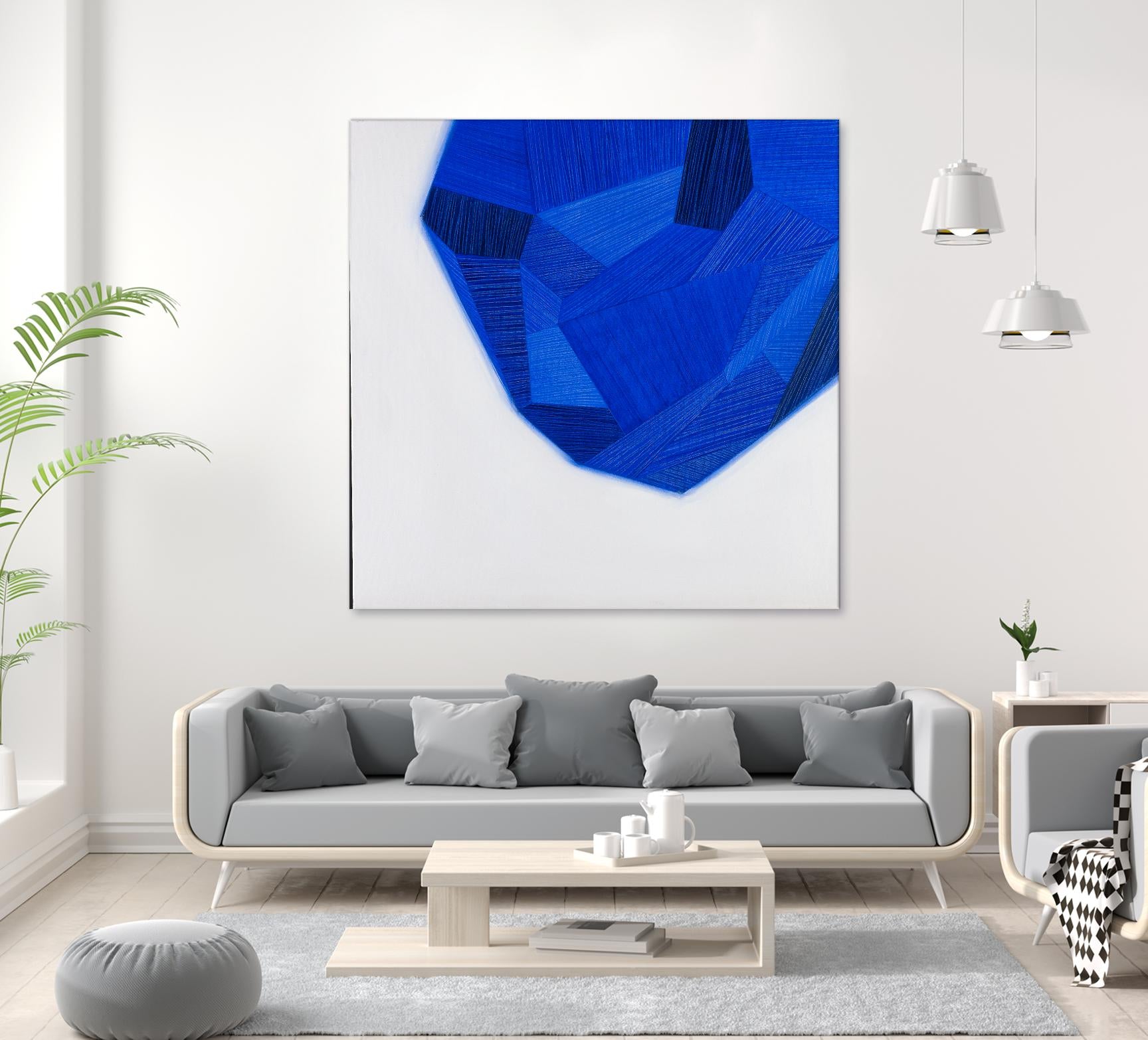 FACETS 1 by Marvin on GIANT ART - blue abstract