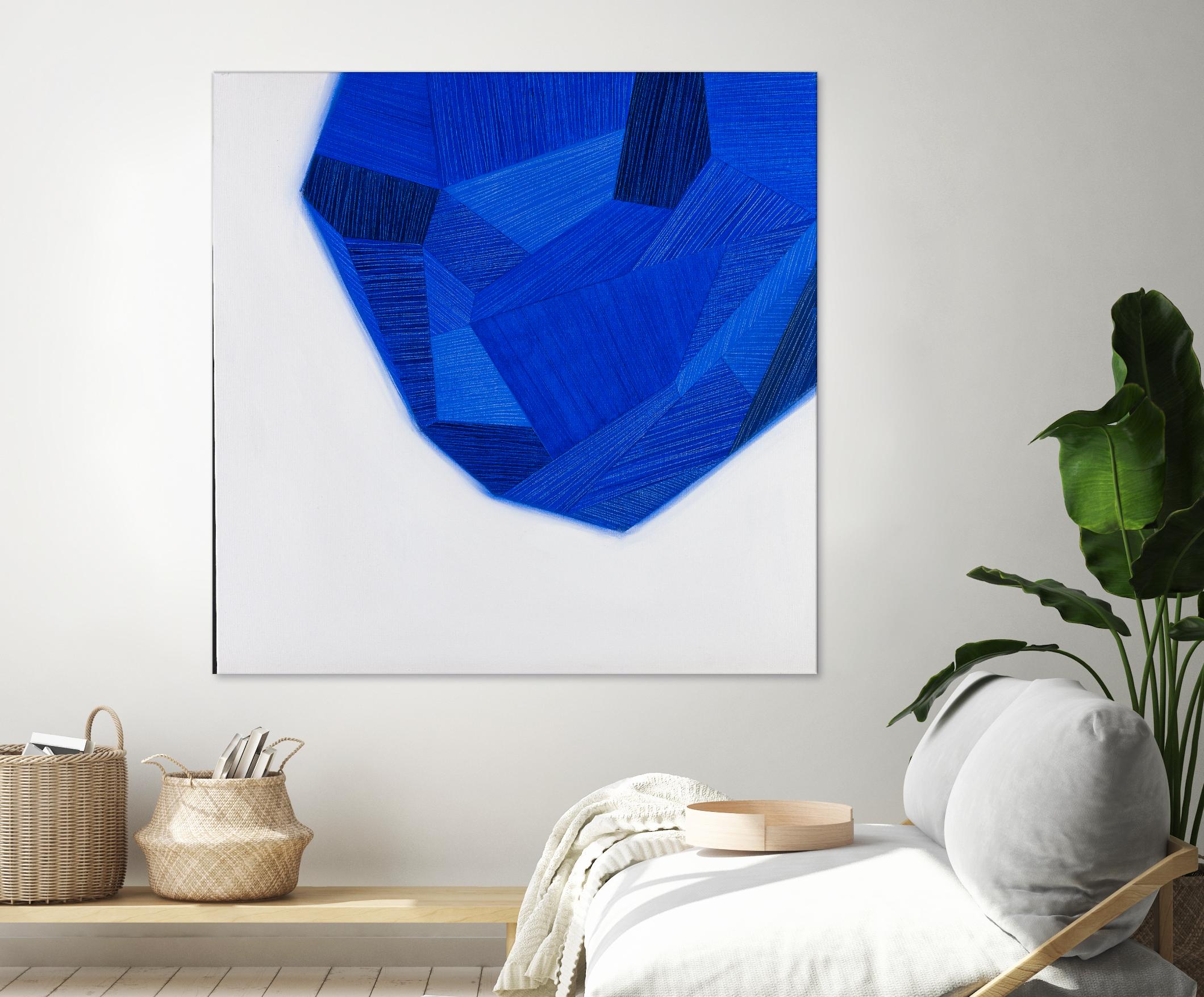 FACETS 1 by Marvin on GIANT ART - blue abstract