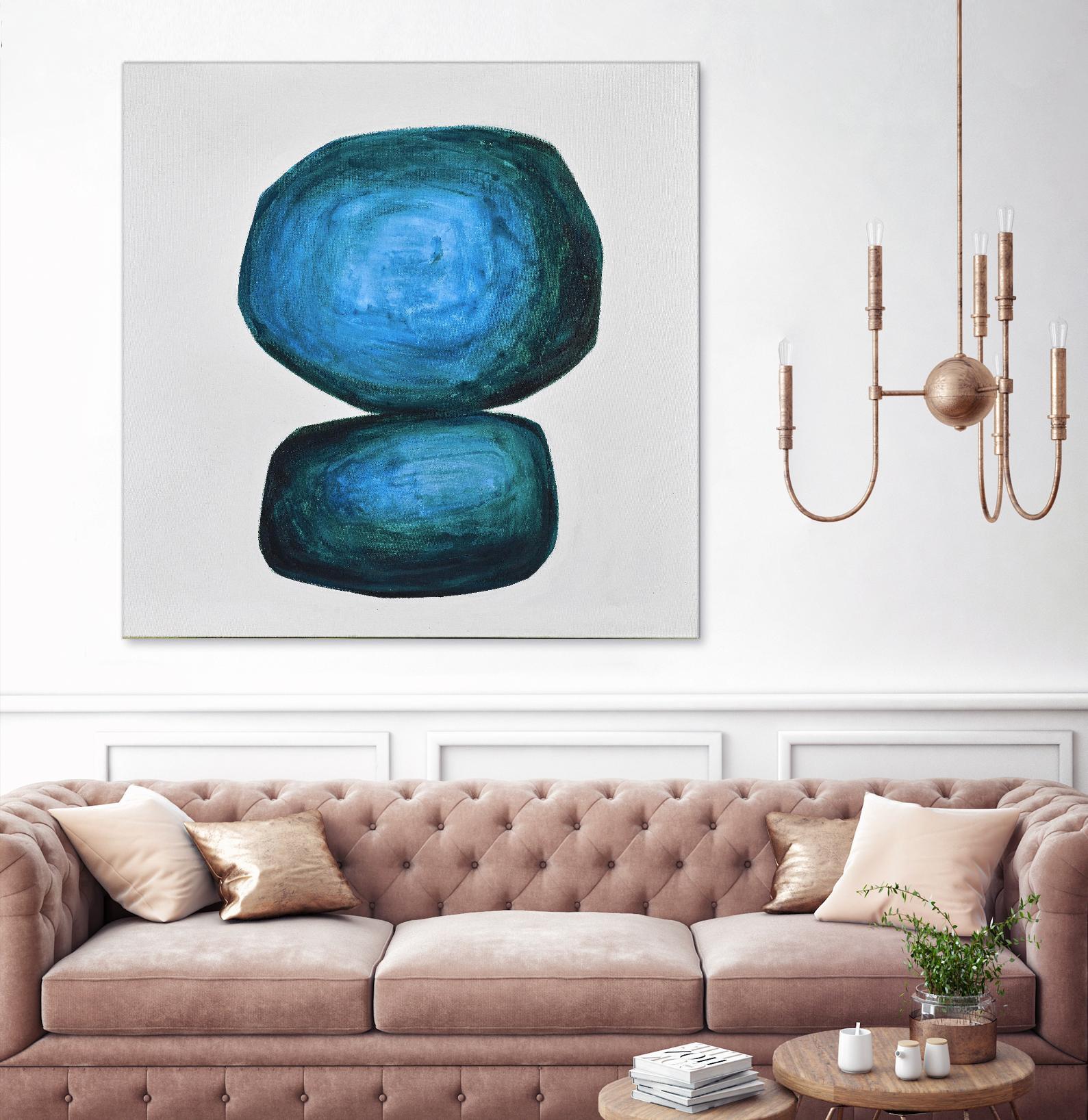 WEIGHTED by Marvin on GIANT ART - blue abstract