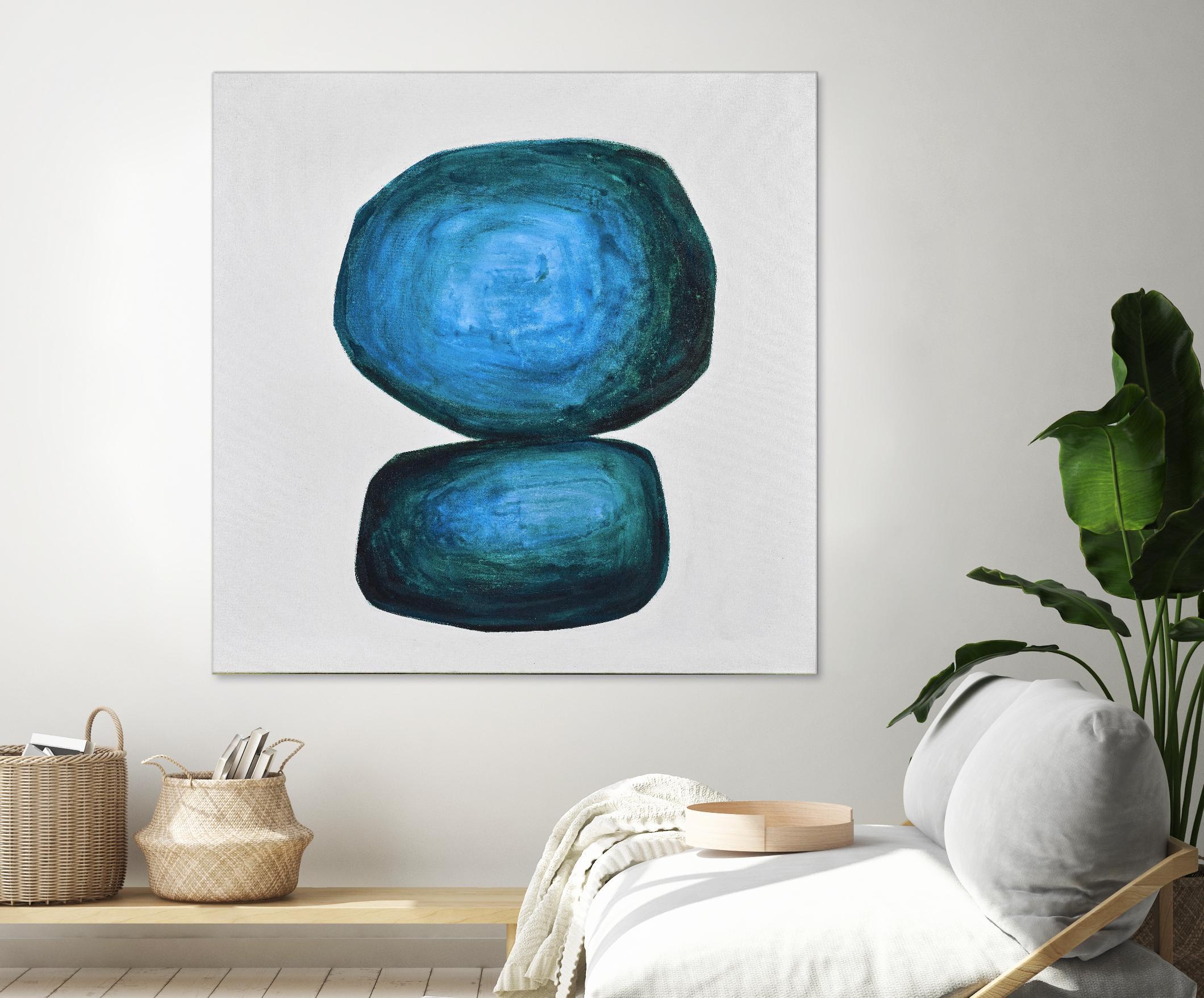 WEIGHTED by Marvin on GIANT ART - blue abstract