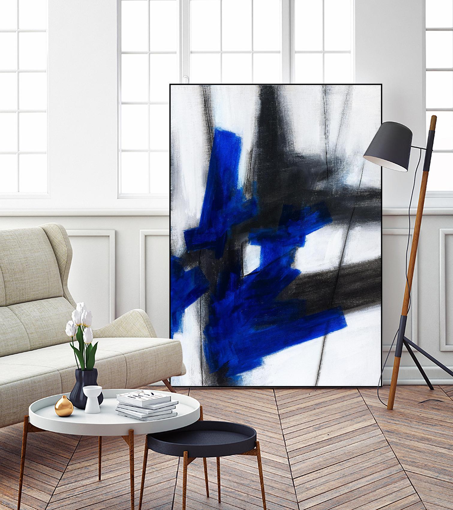 KIND OF BLUE by Marvin on GIANT ART - blue abstract