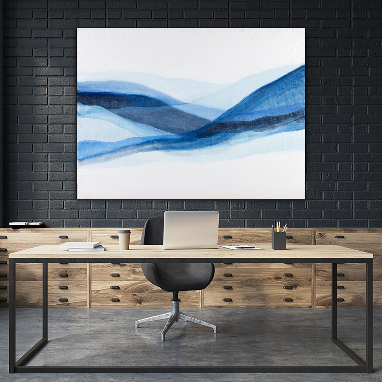 BALEINE by Marvin on GIANT ART - blue abstract