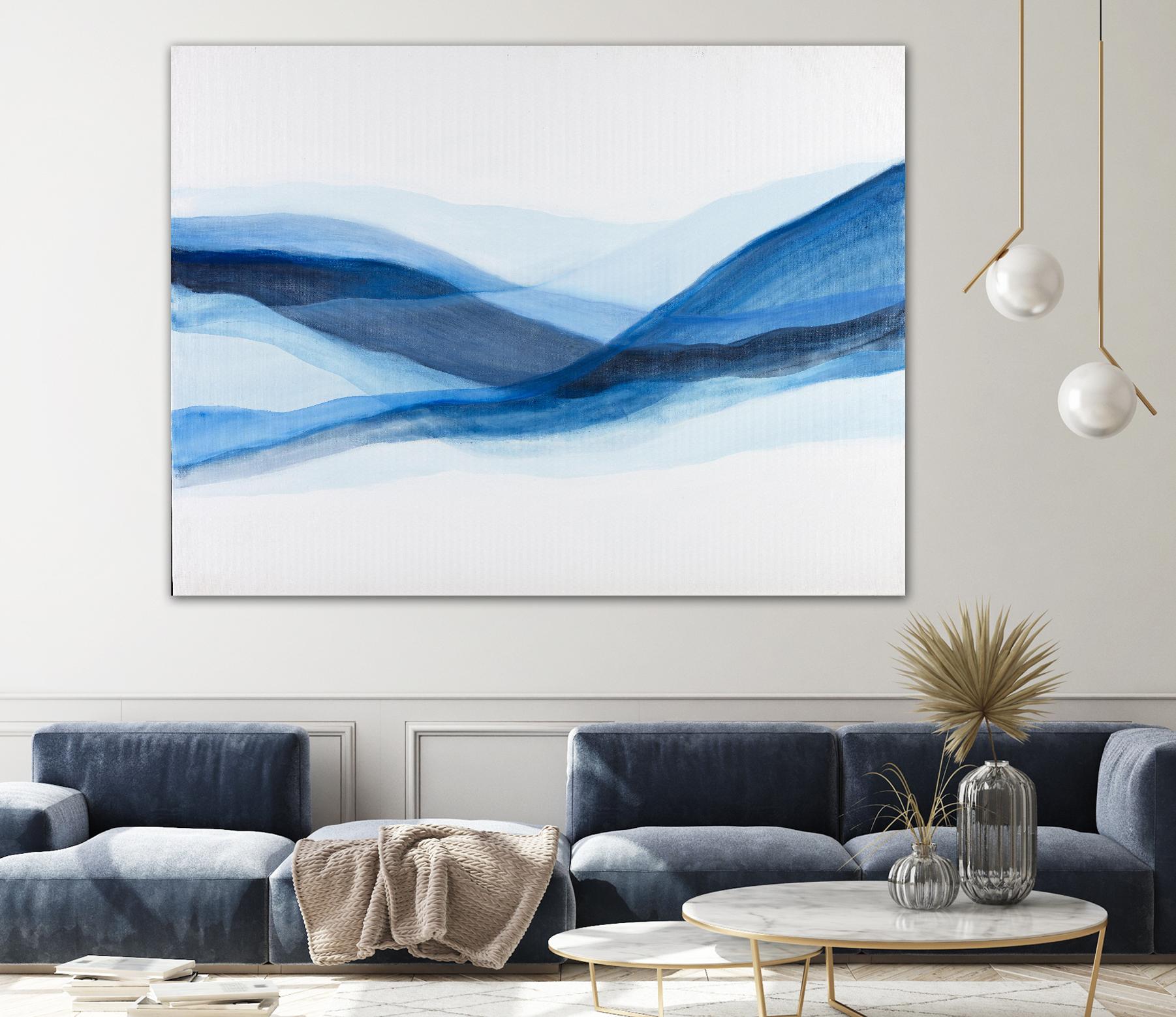 BALEINE by Marvin on GIANT ART - blue abstract