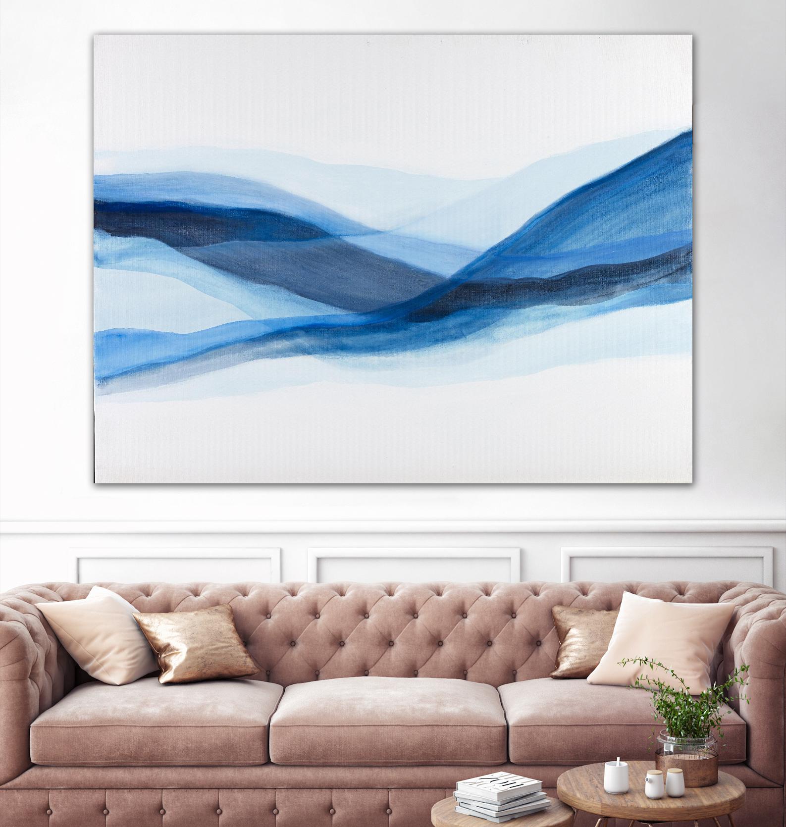 BALEINE by Marvin on GIANT ART - blue abstract