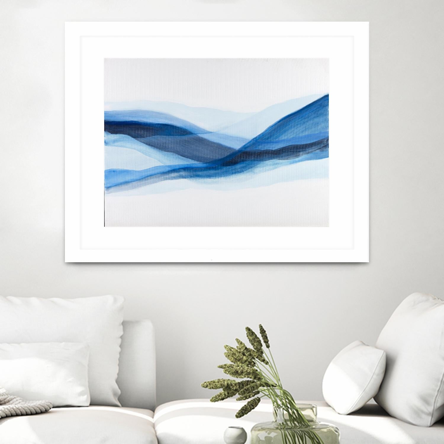BALEINE by Marvin on GIANT ART - blue abstract