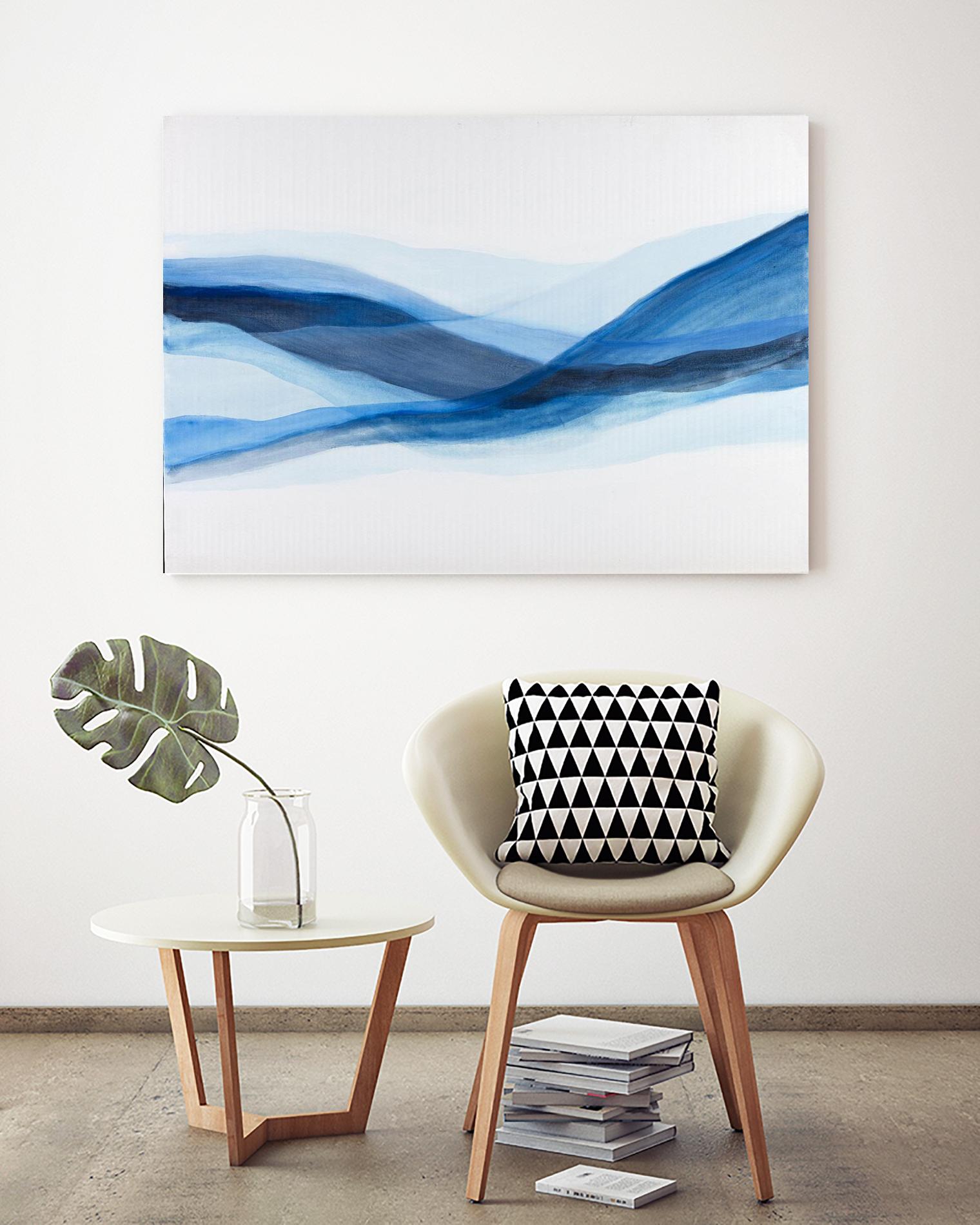 BALEINE by Marvin on GIANT ART - blue abstract