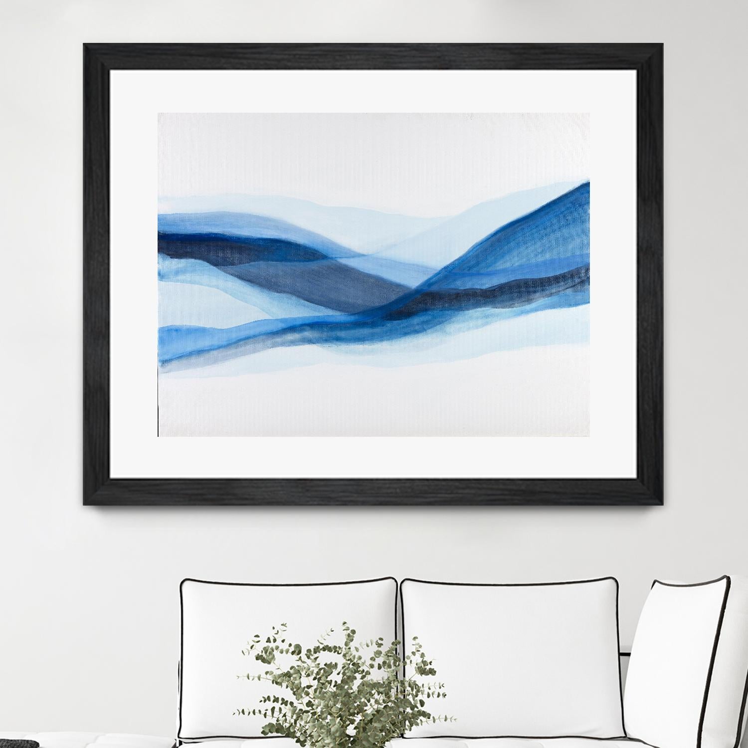 BALEINE by Marvin on GIANT ART - blue abstract